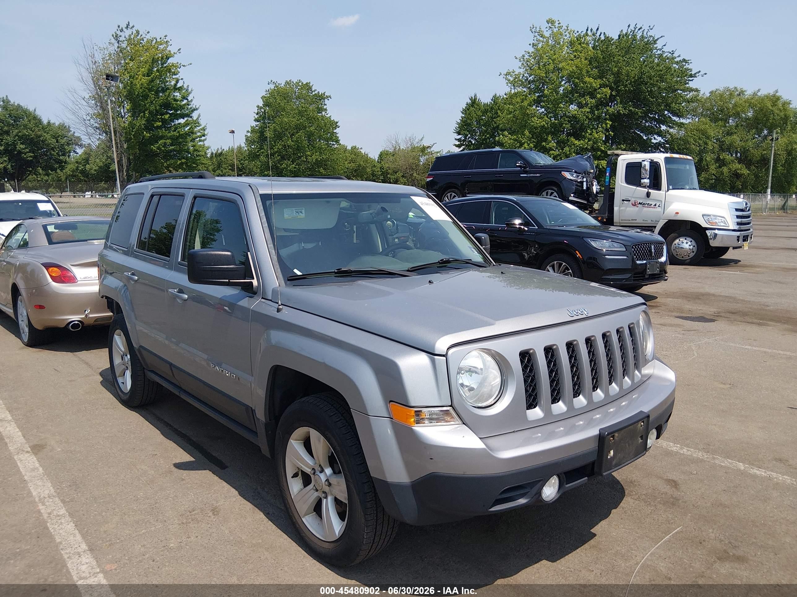 2015 Jeep Patriot Sport Silver vin: 1C4NJRBBXFD317341