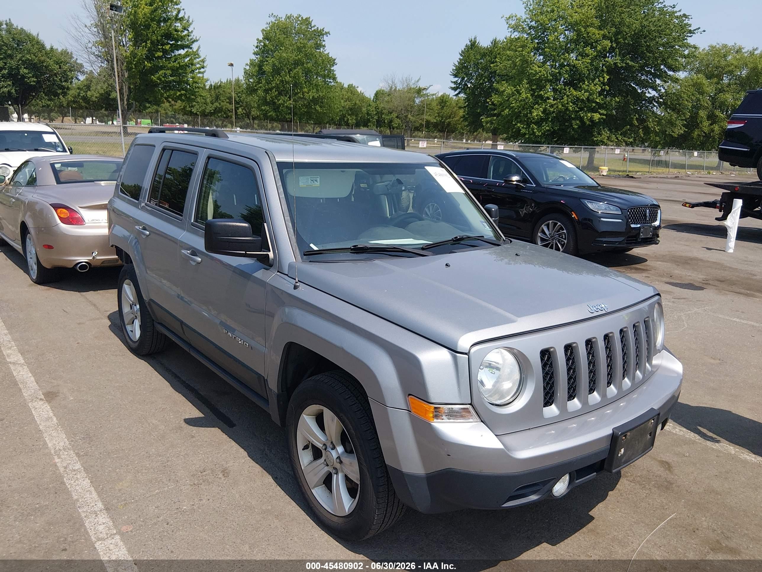 2015 Jeep Patriot Sport Silver vin: 1C4NJRBBXFD317341