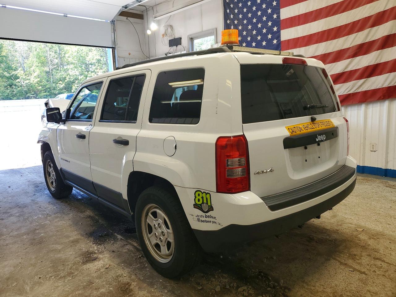 2015 Jeep Patriot Sport White vin: 1C4NJRBBXFD408609