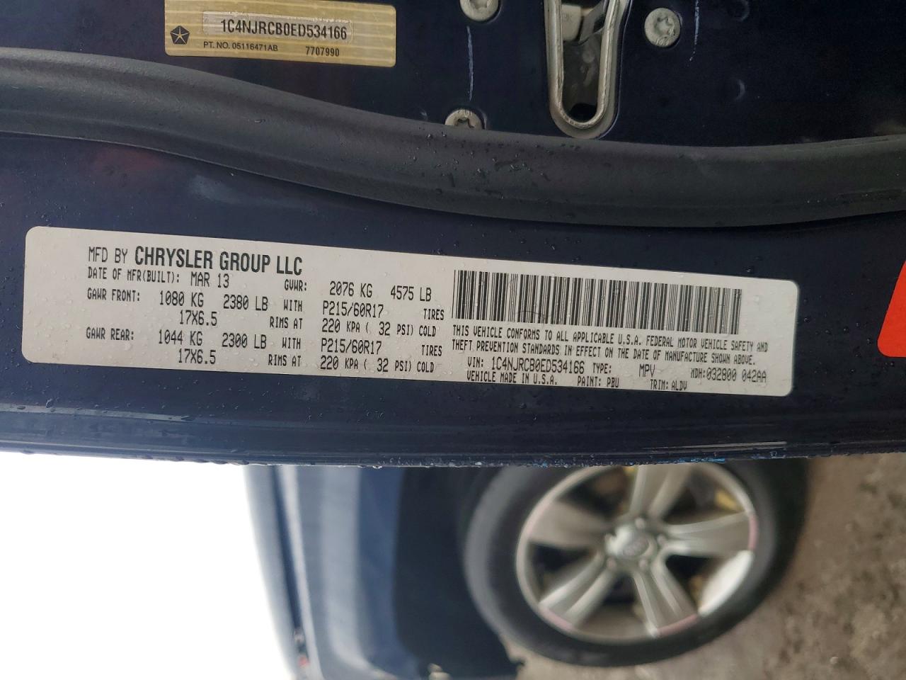 2014 Jeep Patriot Limited Синий vin: 1C4NJRCB0ED534166