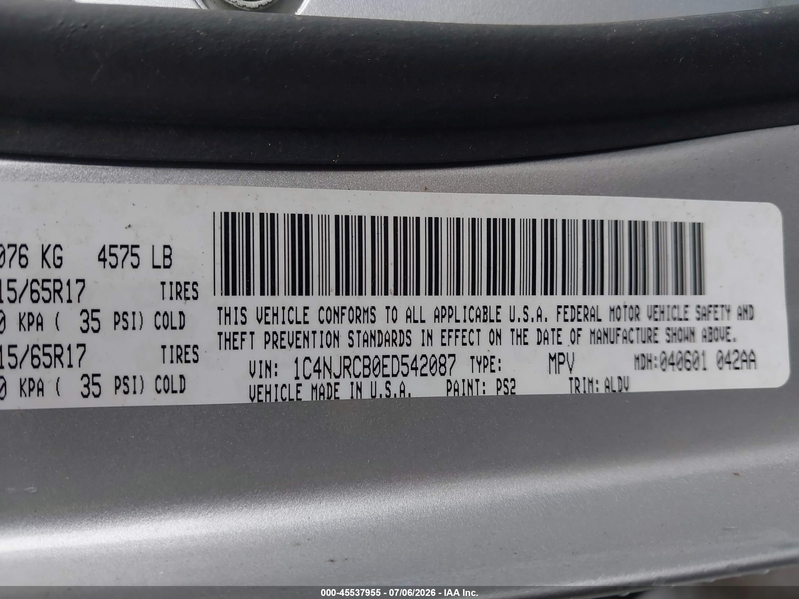 2014 Jeep Patriot Limited Silver vin: 1C4NJRCB0ED542087