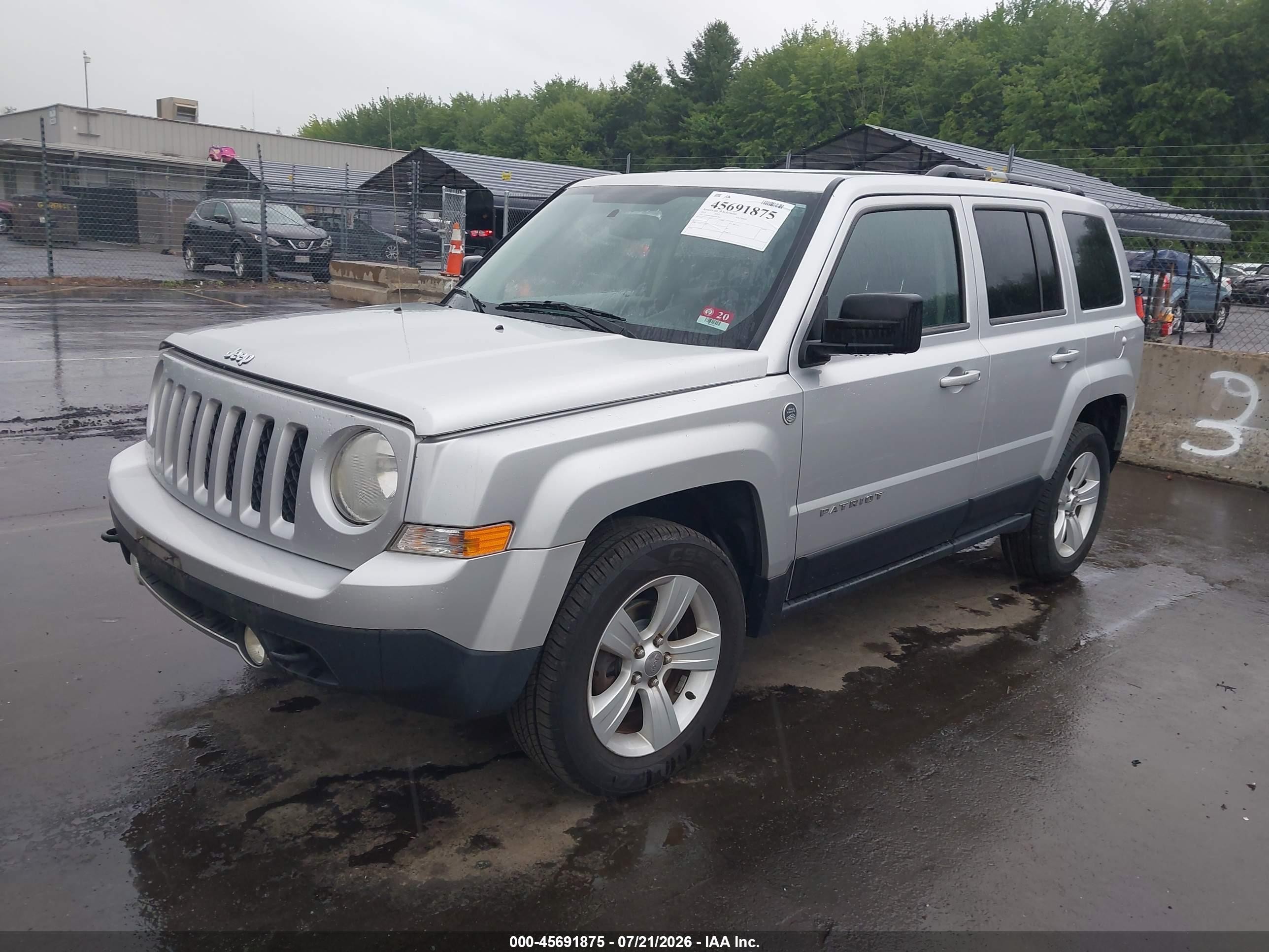 2014 Jeep Patriot Limited Silver vin: 1C4NJRCB0ED542087