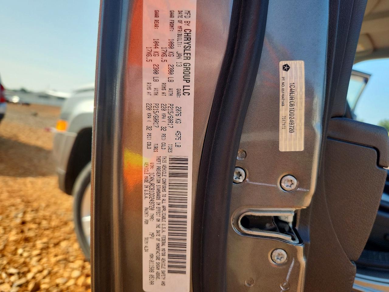 2013 Jeep Patriot Limited Silver vin: 1C4NJRCB1DD249720