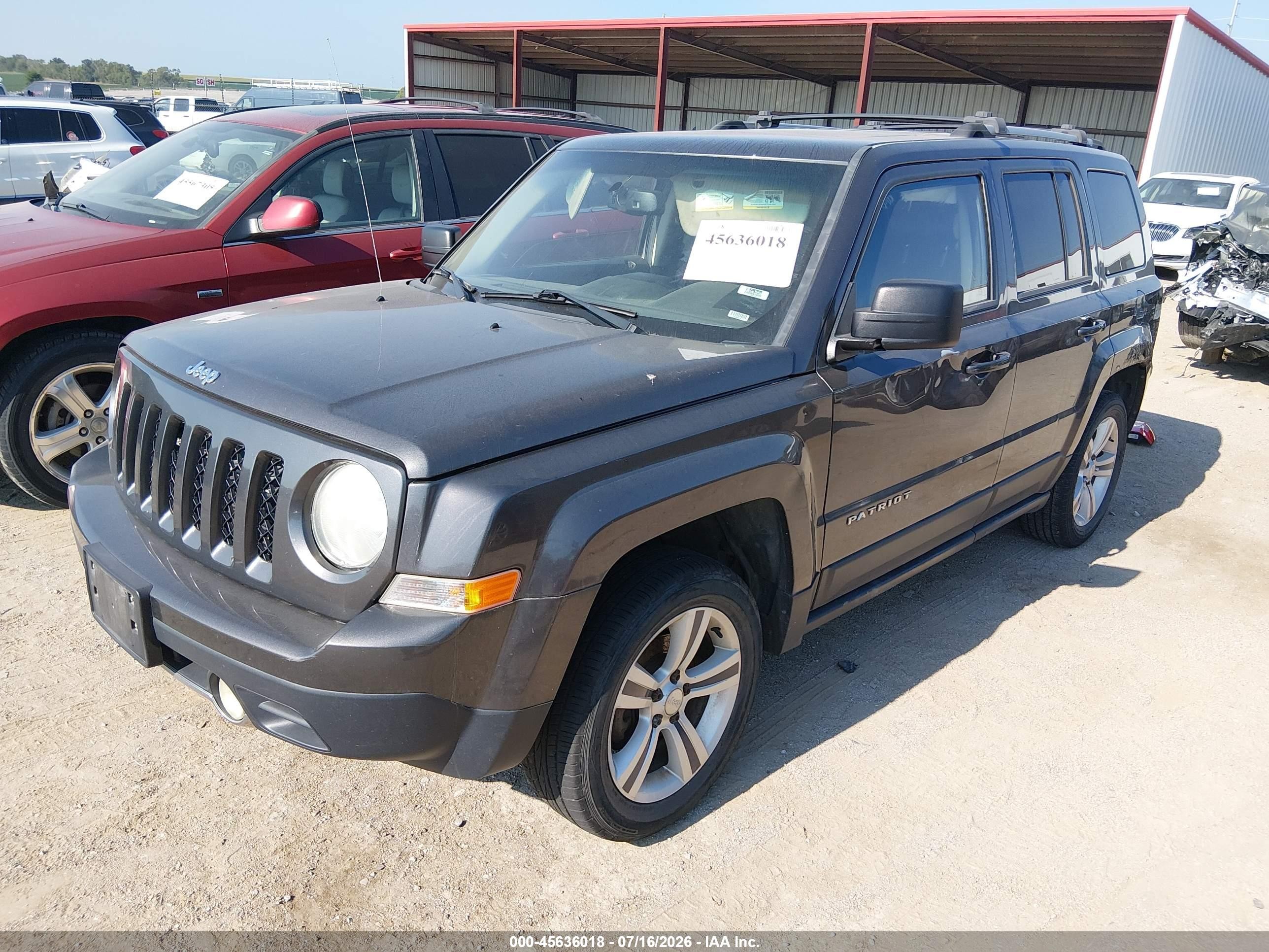 2014 Jeep Patriot Limited Gray vin: 1C4NJRCB1ED928324