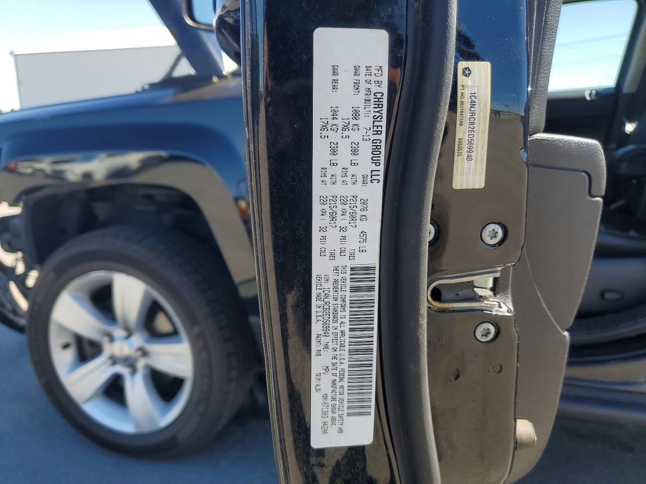 2014 Jeep Patriot Limited Black vin: 1C4NJRCB2ED569940
