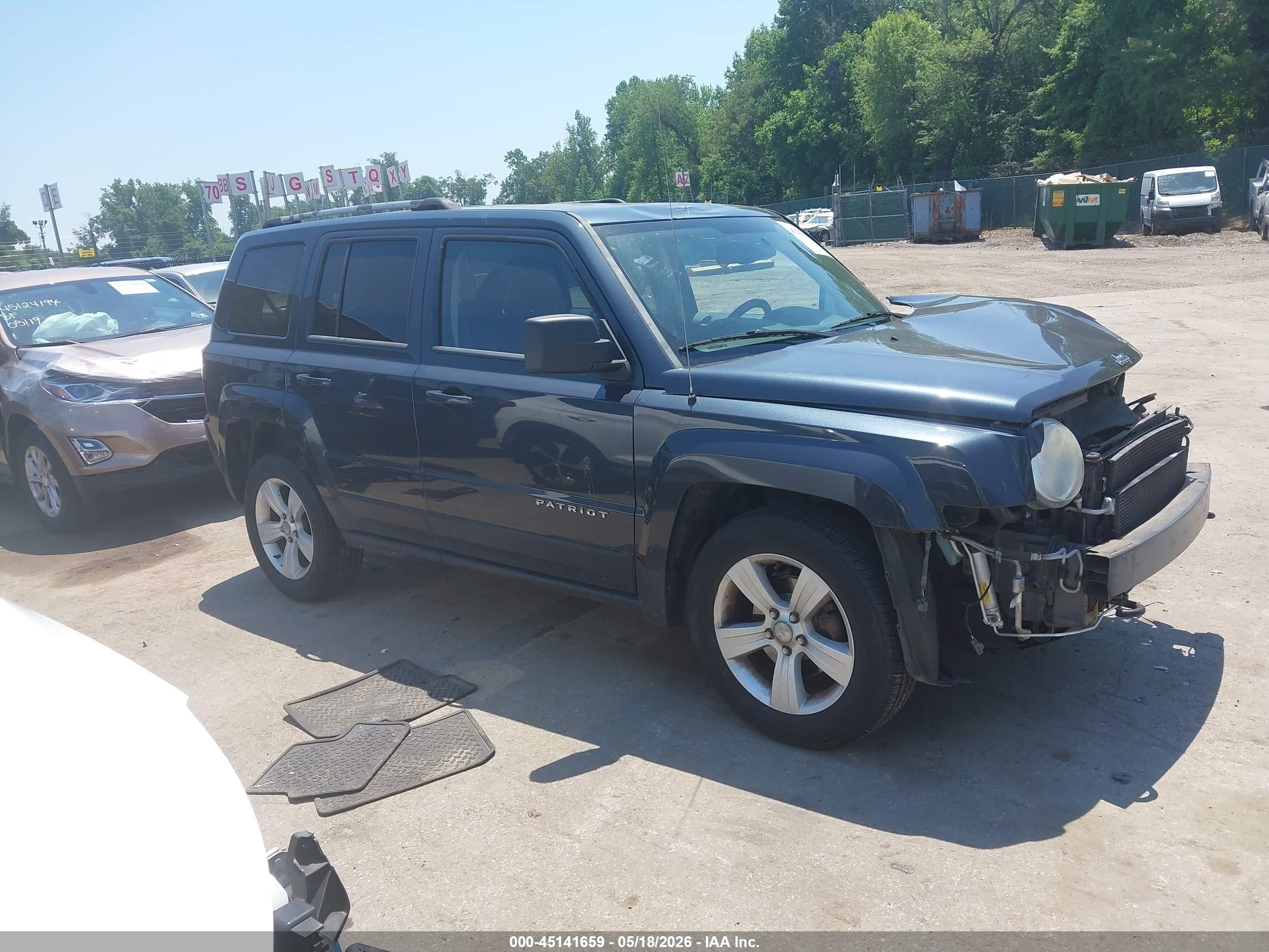 2014 Jeep Patriot Limited Dark Blue vin: 1C4NJRCB3ED574502