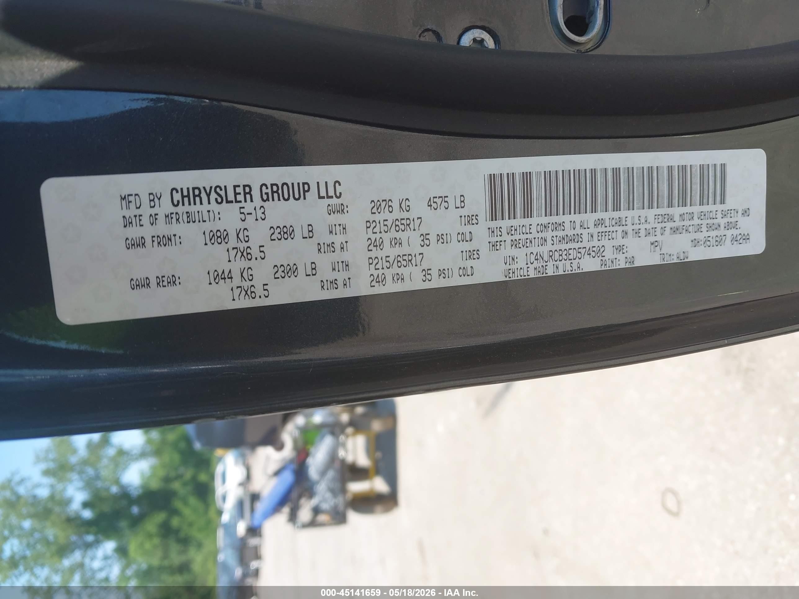 2014 Jeep Patriot Limited Dark Blue vin: 1C4NJRCB3ED574502