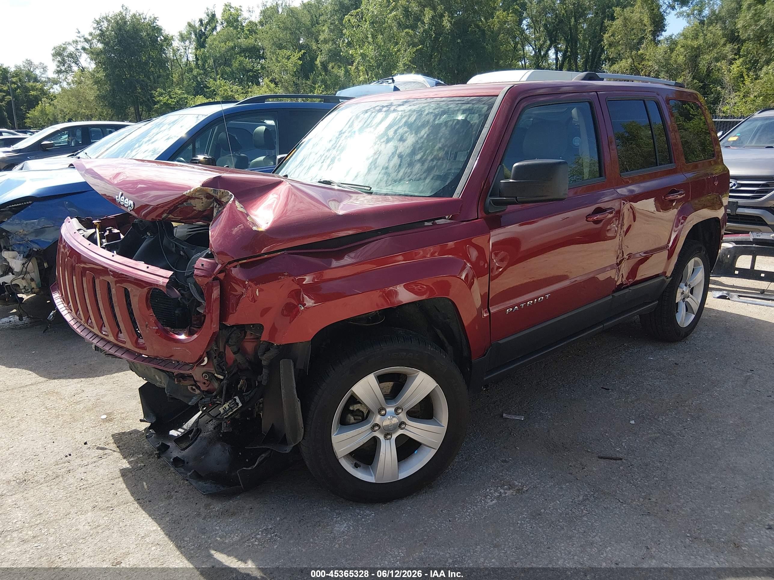 2014 Jeep Patriot Limited Red vin: 1C4NJRCB3ED659226