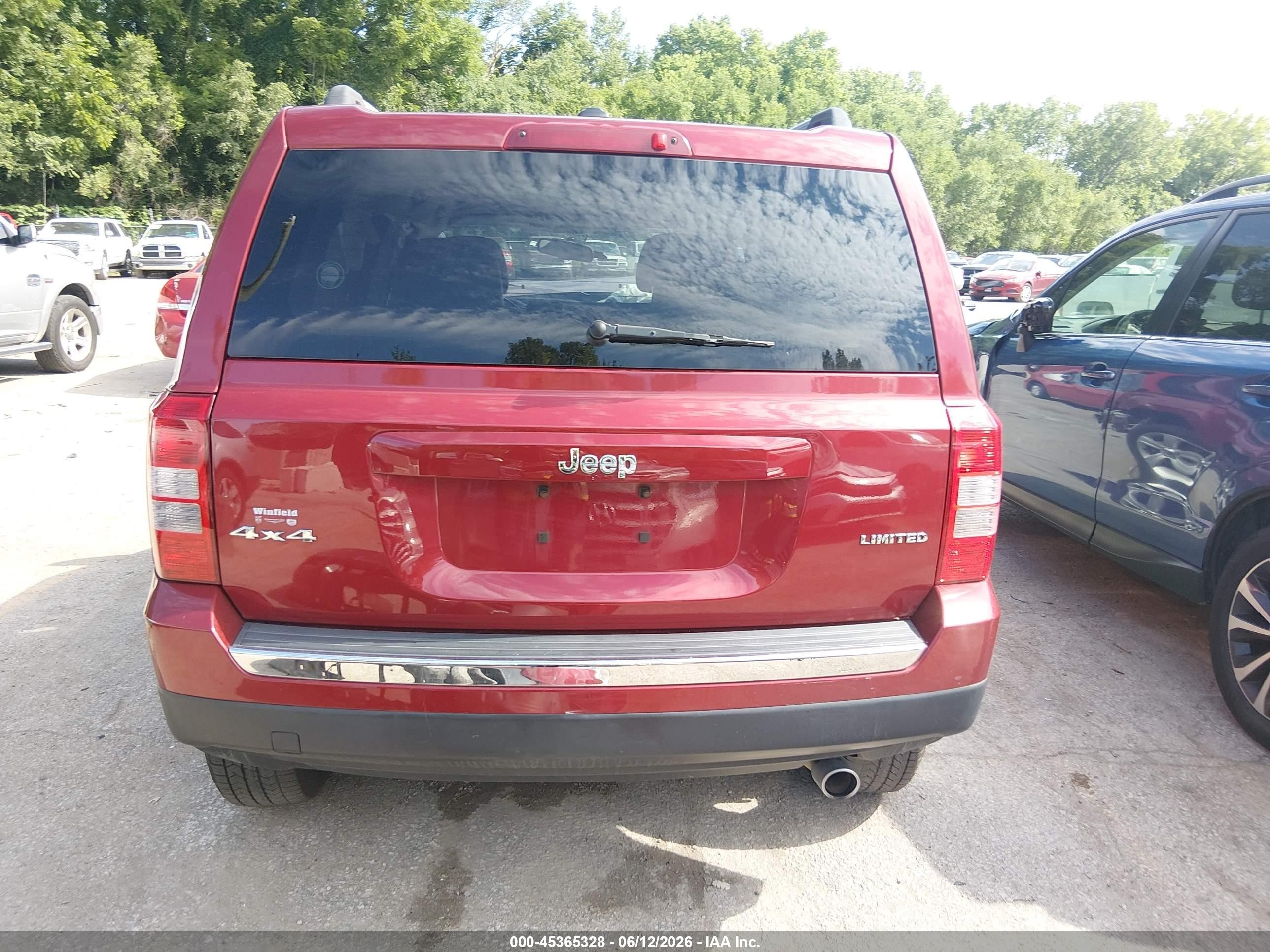 2014 Jeep Patriot Limited Red vin: 1C4NJRCB3ED659226
