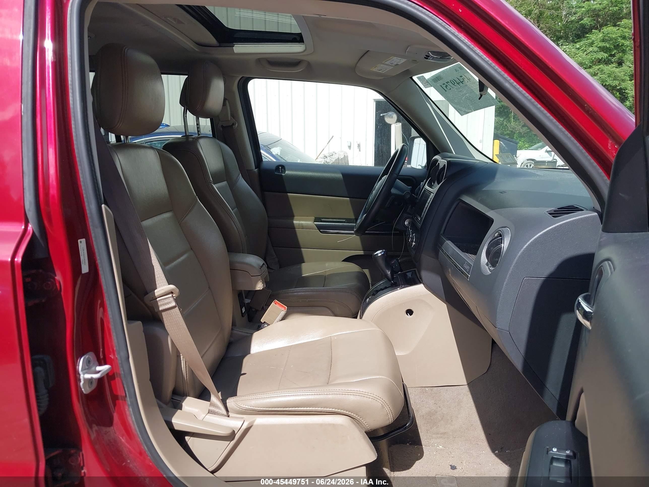 2012 Jeep Patriot Limited Maroon vin: 1C4NJRCB4CD624594