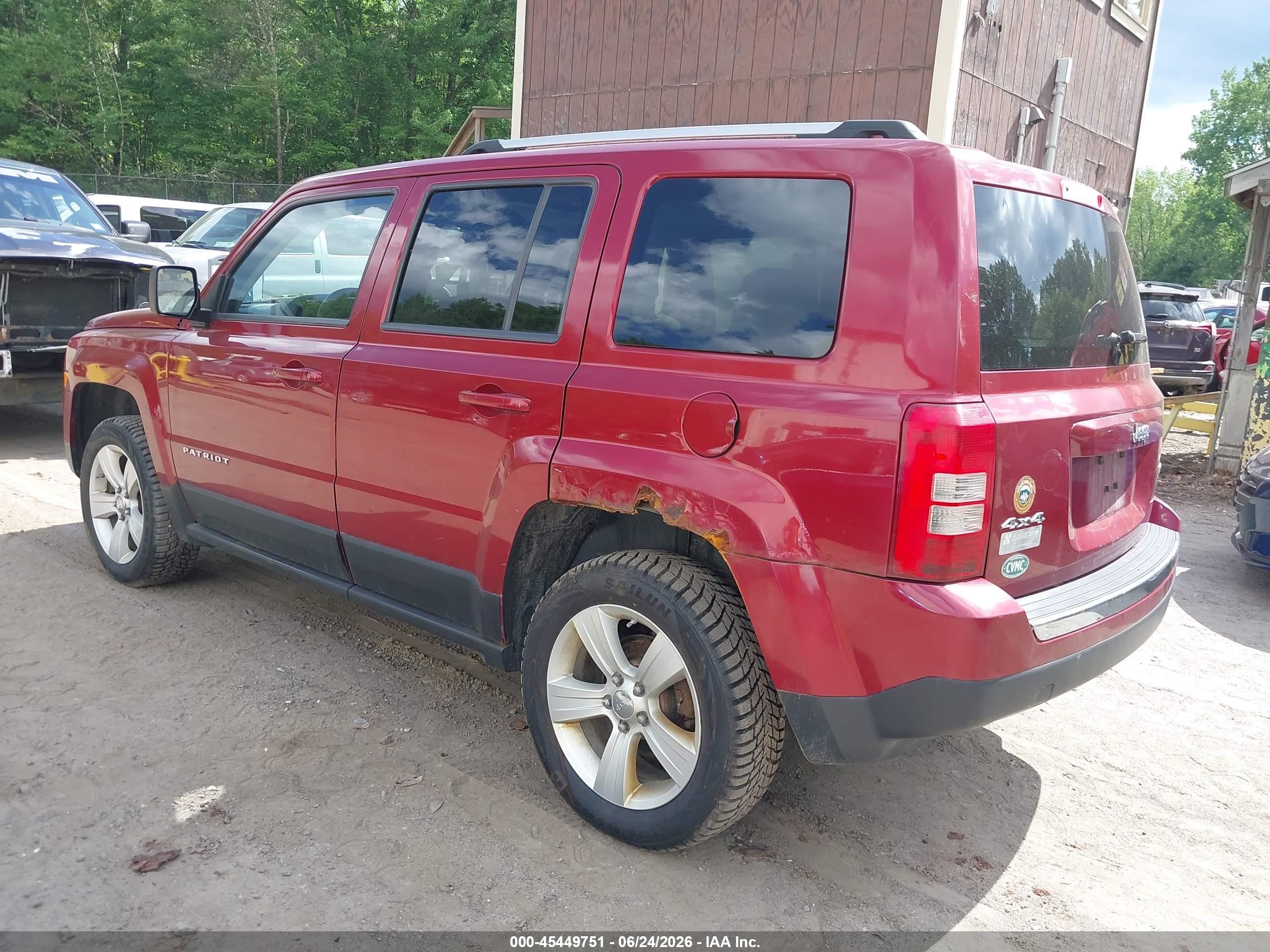 2012 Jeep Patriot Limited Maroon vin: 1C4NJRCB4CD624594