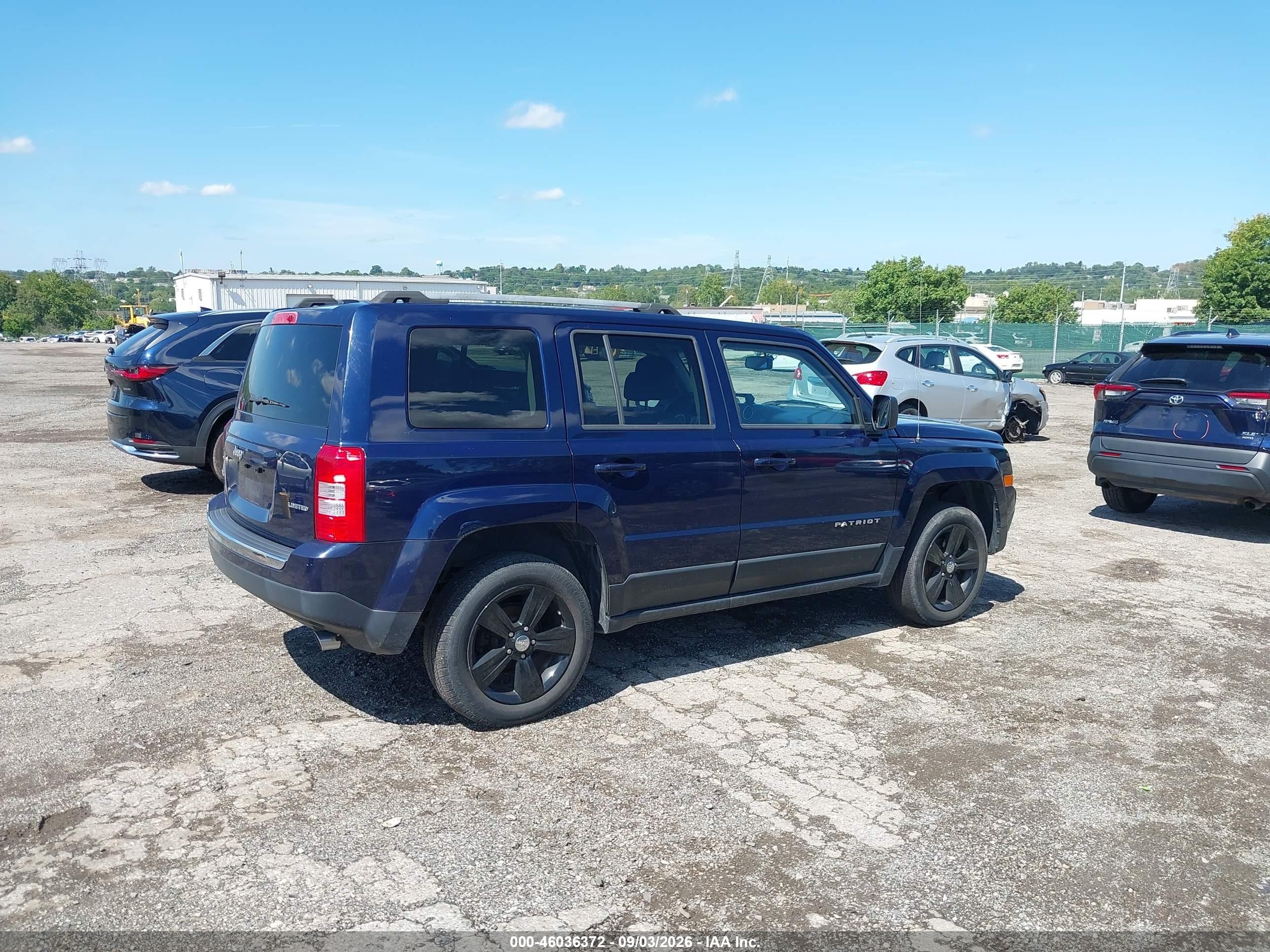 2013 Jeep Patriot Limited Blue vin: 1C4NJRCB5DD121240