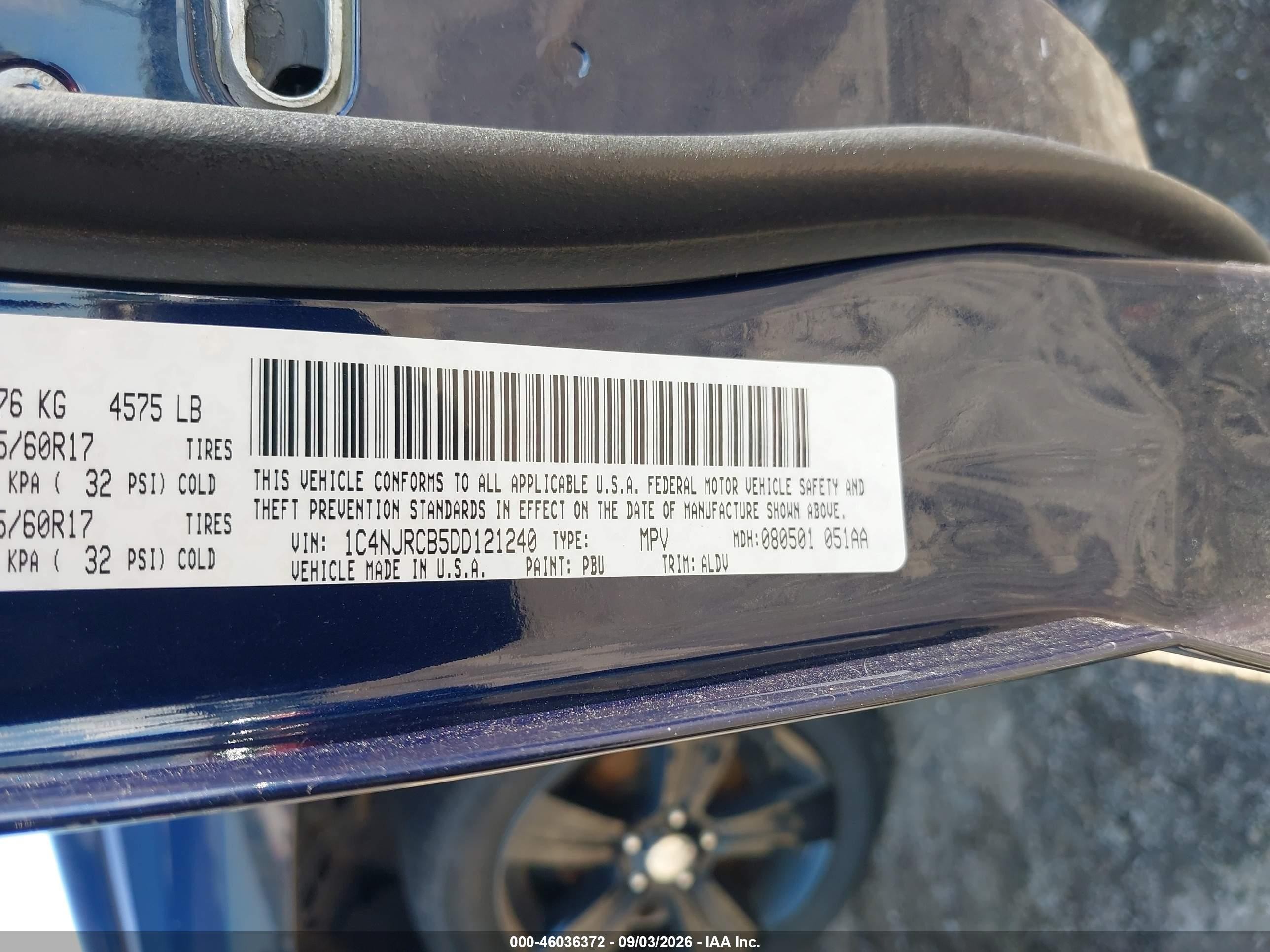 2013 Jeep Patriot Limited Blue vin: 1C4NJRCB5DD121240