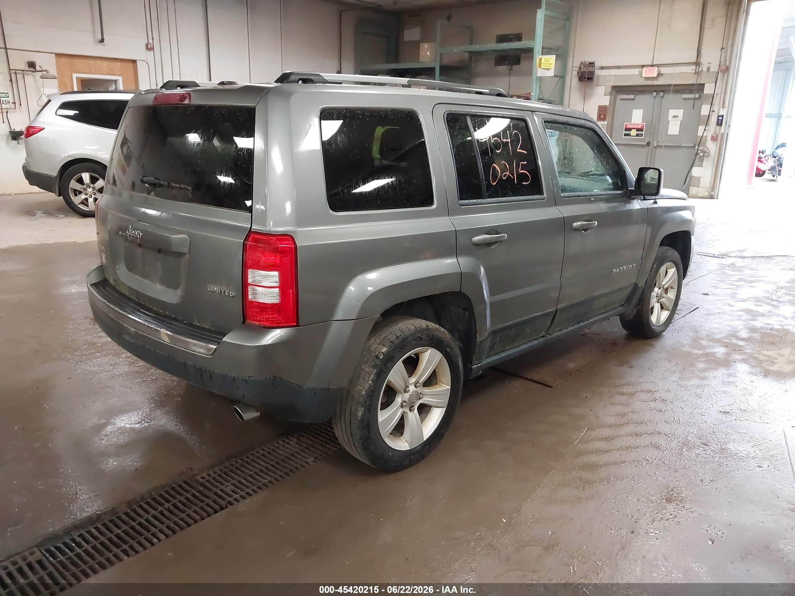 2012 Jeep Patriot Limited Серый vin: 1C4NJRCB6CD619655