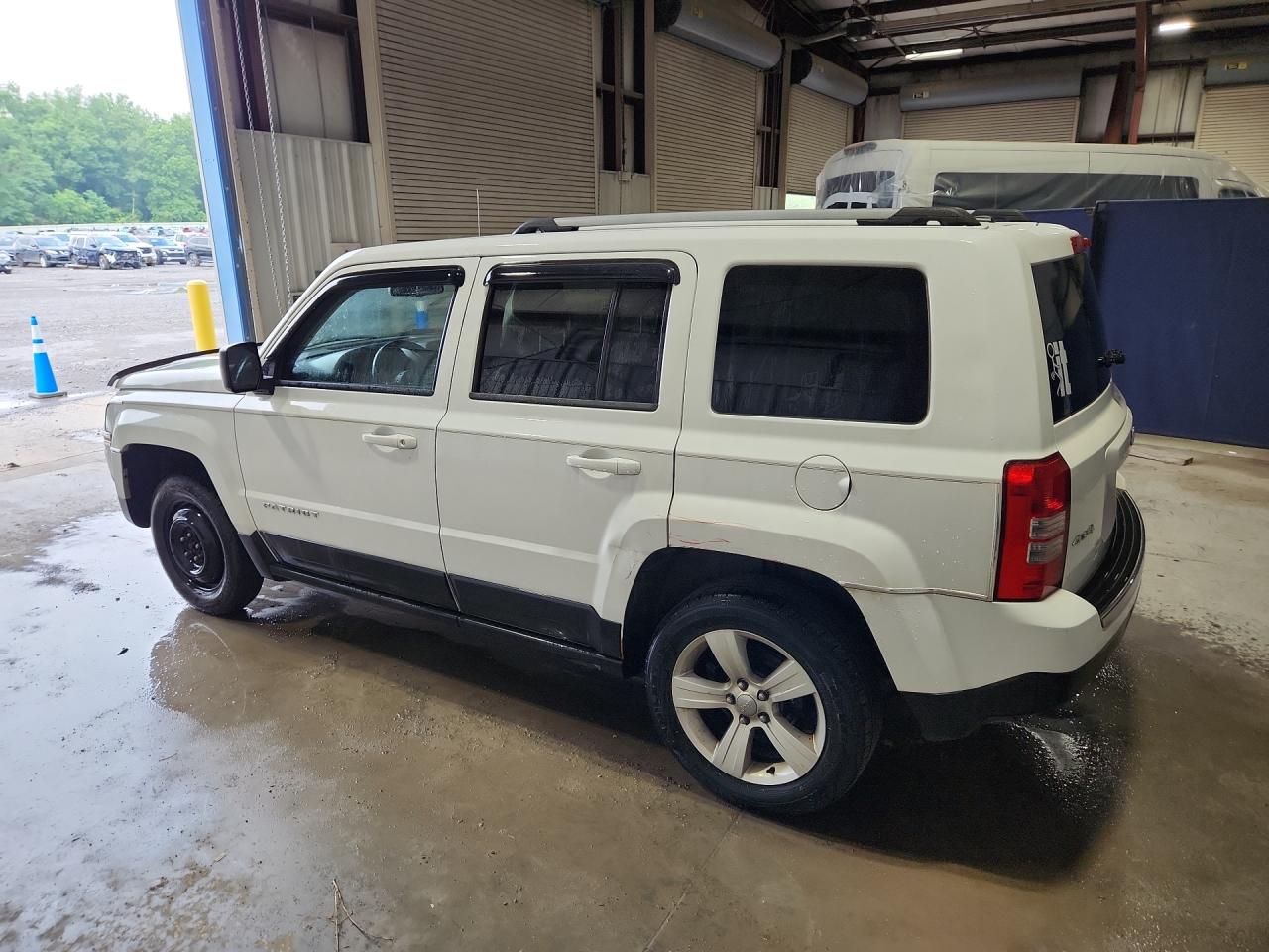 2014 Jeep Patriot Limited White vin: 1C4NJRCB6ED626057 Damage: Left Qtr Panel, Light Scratch, 4 To 5 Inches