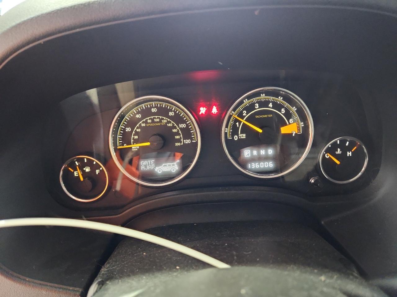 2014 Jeep Patriot Limited White vin: 1C4NJRCB6ED626057 Damage: Warning Light - Air Bag, On, Unacceptable