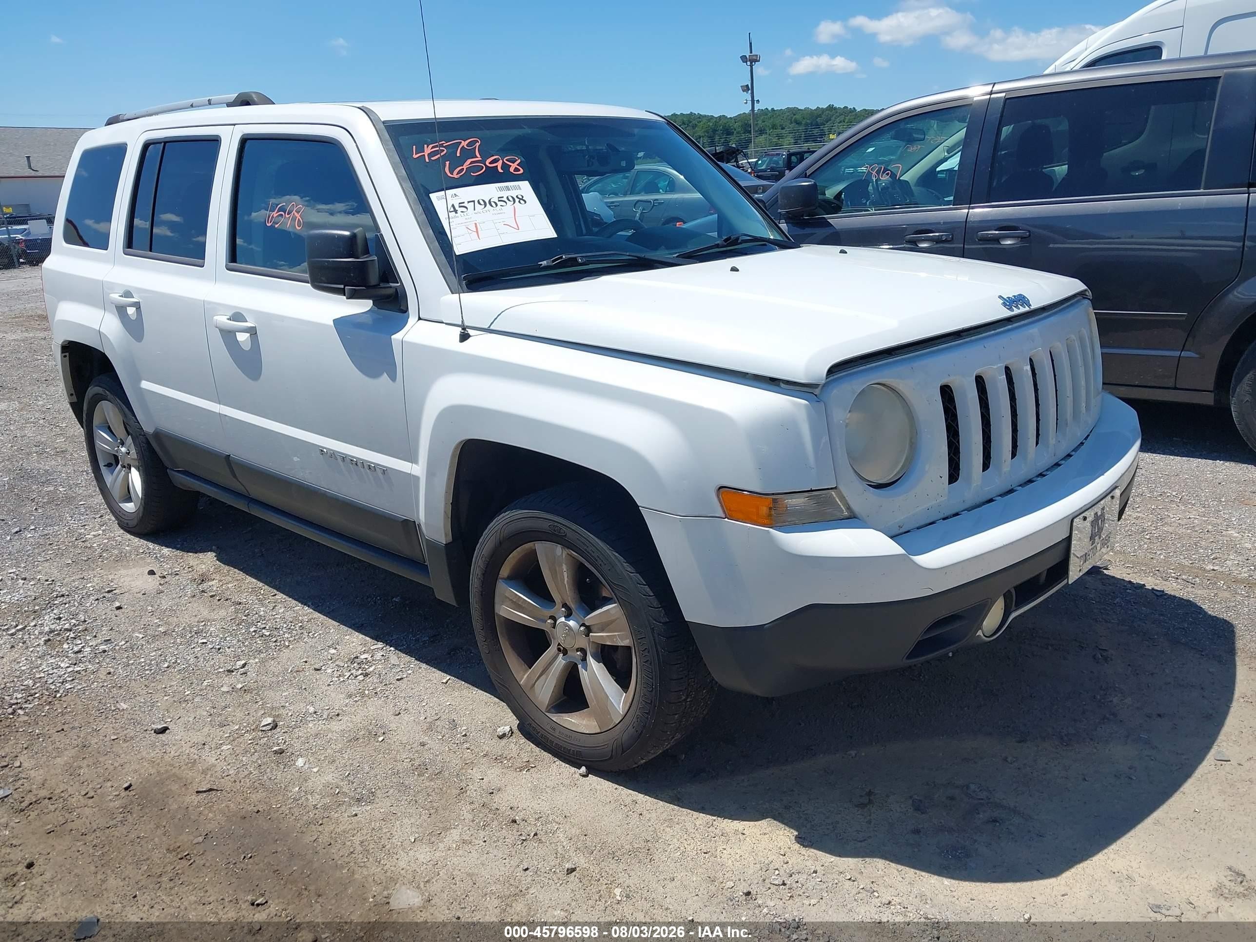 2014 Jeep Patriot Limited White vin: 1C4NJRCB6ED633378