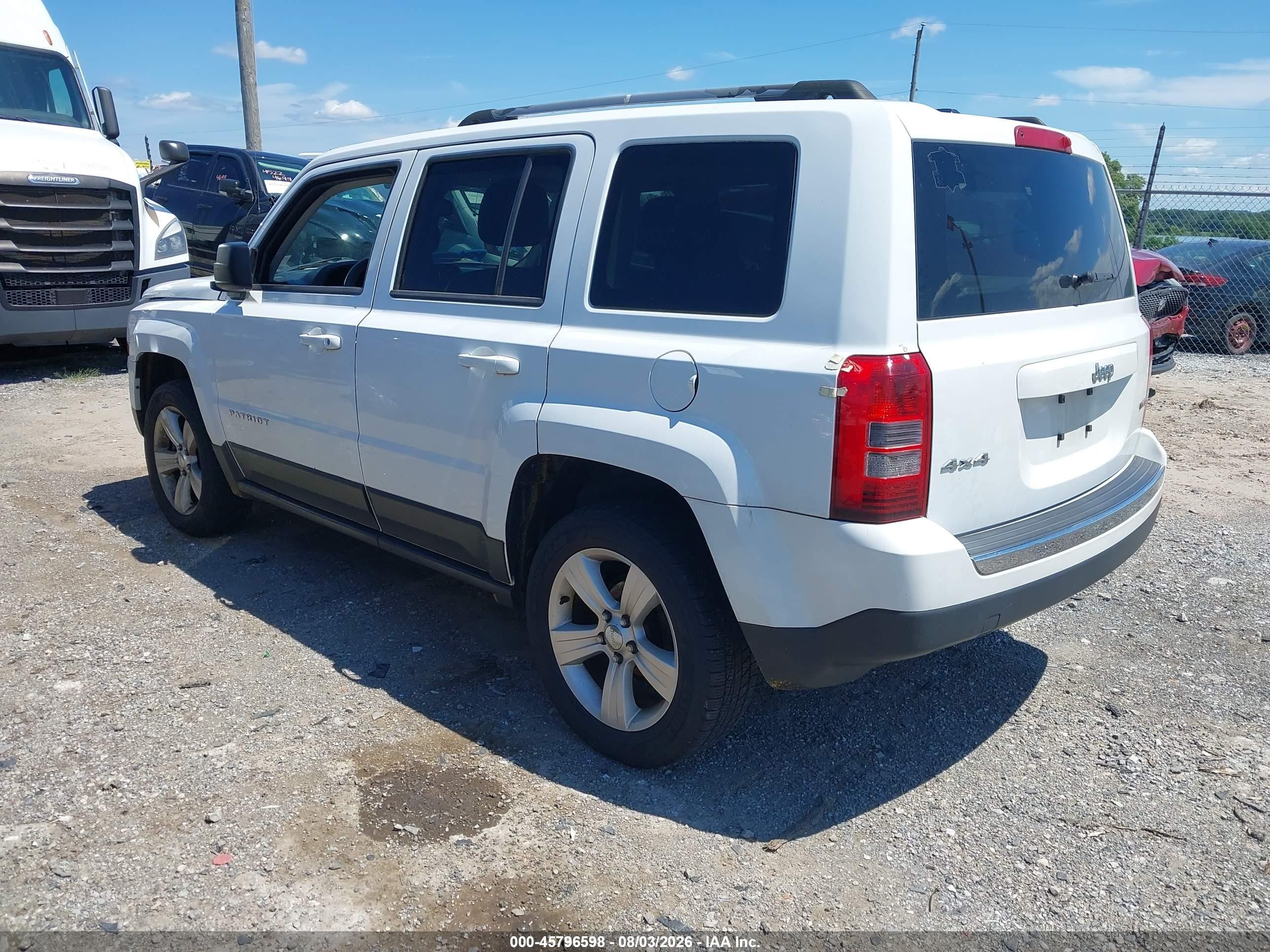 2014 Jeep Patriot Limited White vin: 1C4NJRCB6ED633378