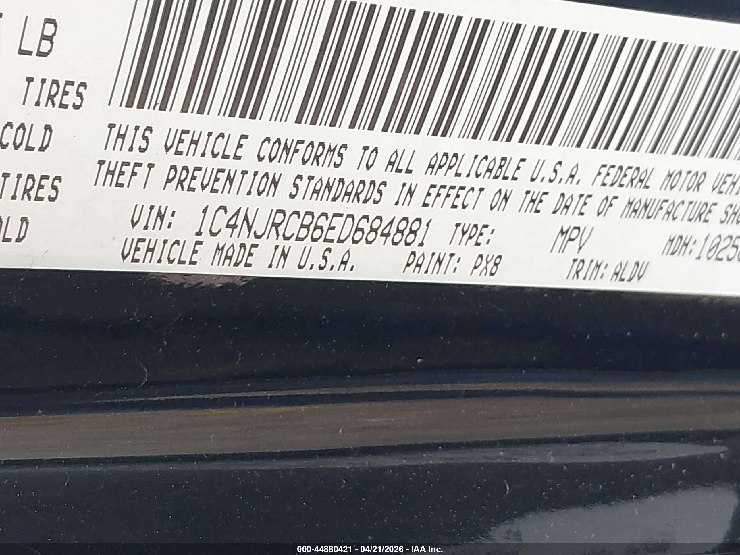 2014 Jeep Patriot Limited Black vin: 1C4NJRCB6ED684881