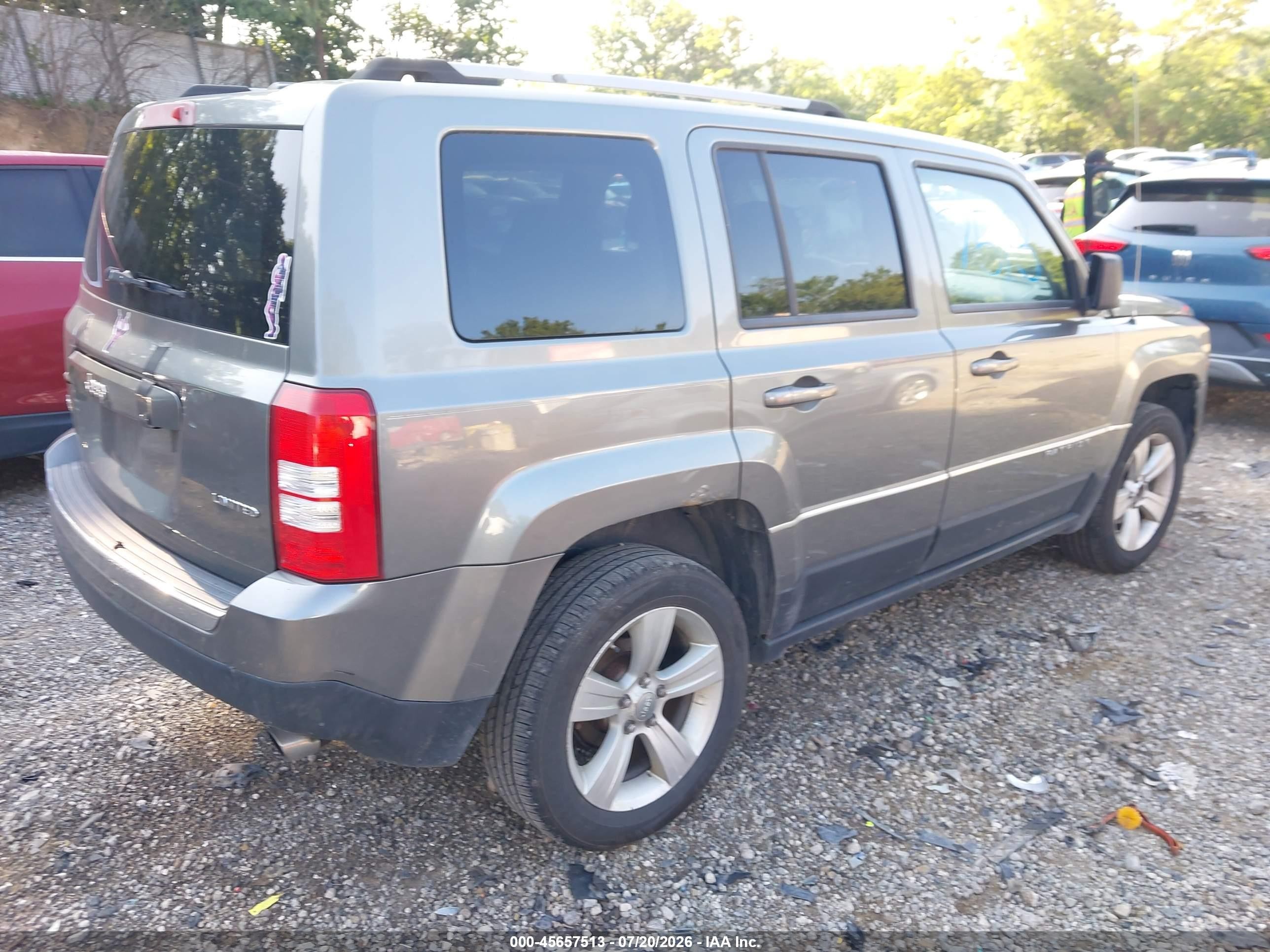 2012 Jeep Patriot Limited Gray vin: 1C4NJRCB7CD517734
