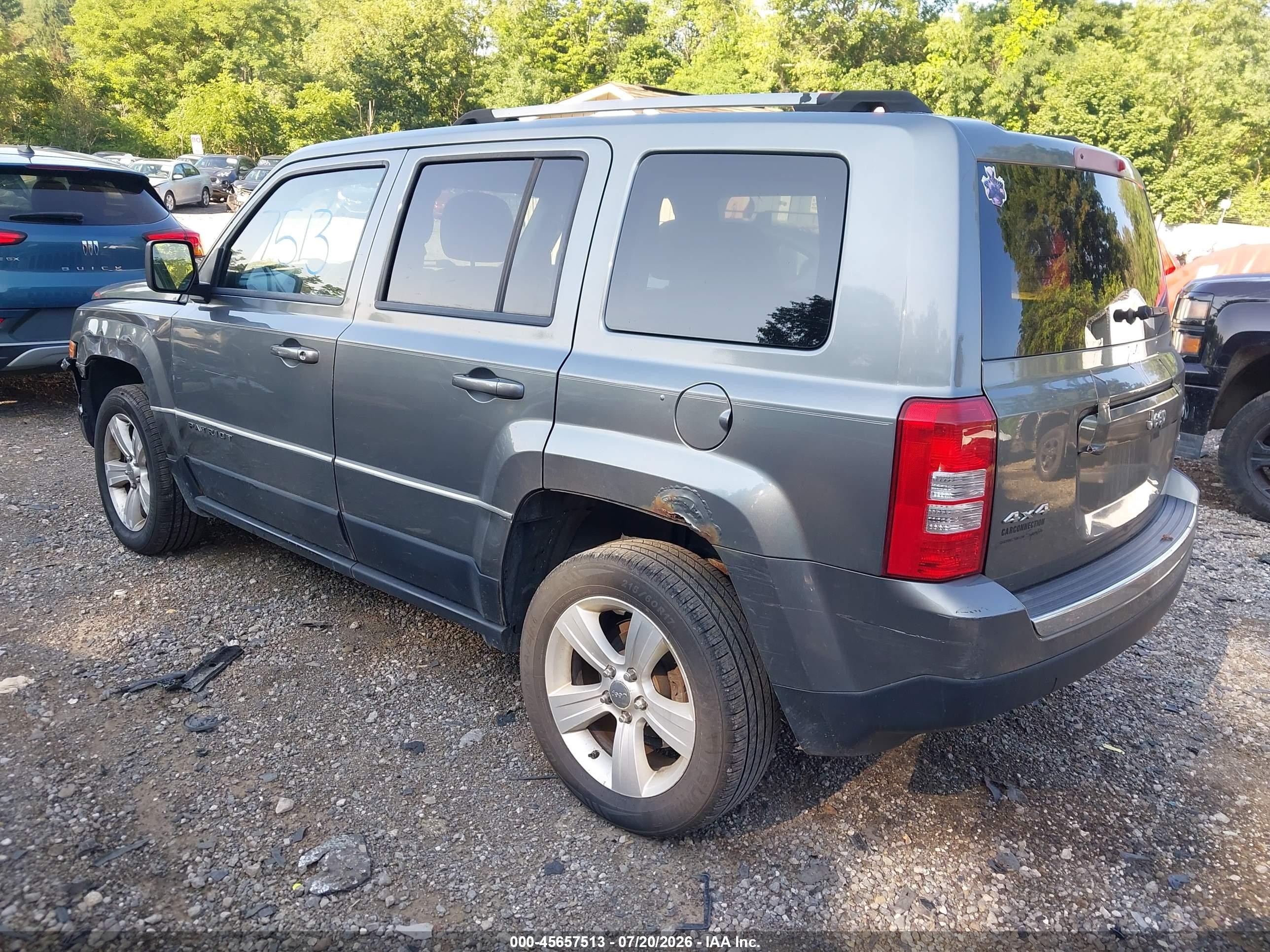 2012 Jeep Patriot Limited Gray vin: 1C4NJRCB7CD517734