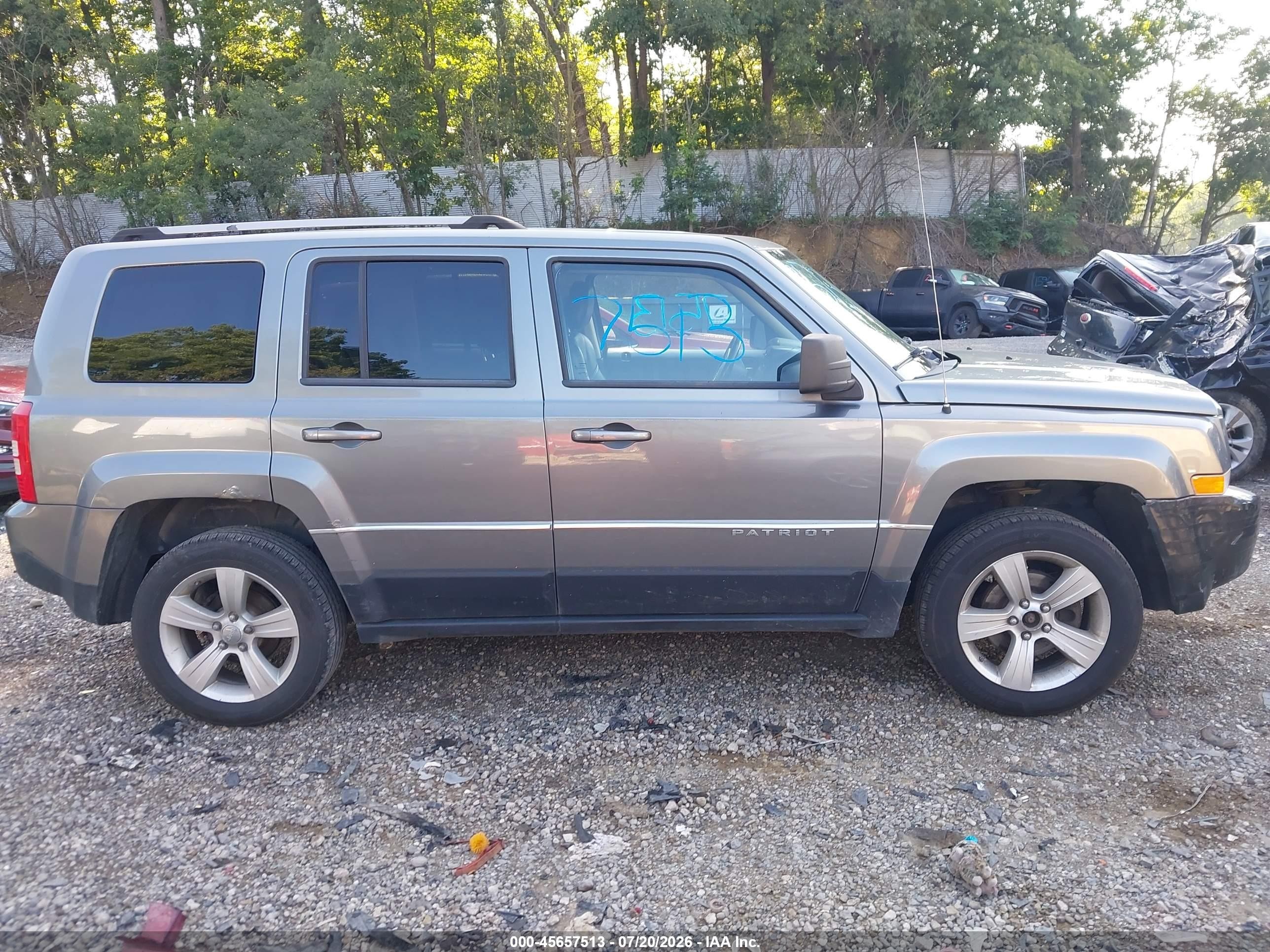 2012 Jeep Patriot Limited Gray vin: 1C4NJRCB7CD517734