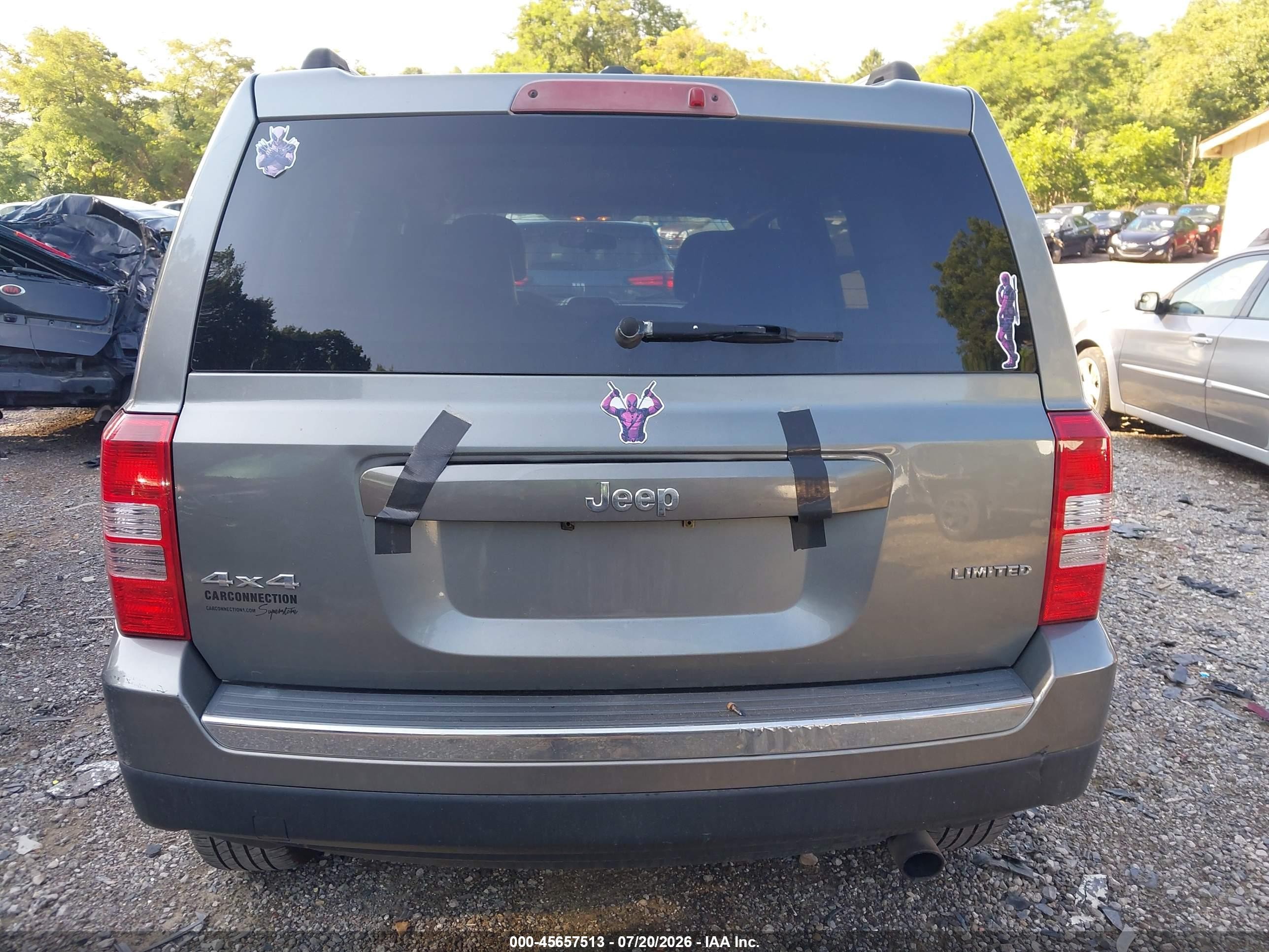 2012 Jeep Patriot Limited Gray vin: 1C4NJRCB7CD517734