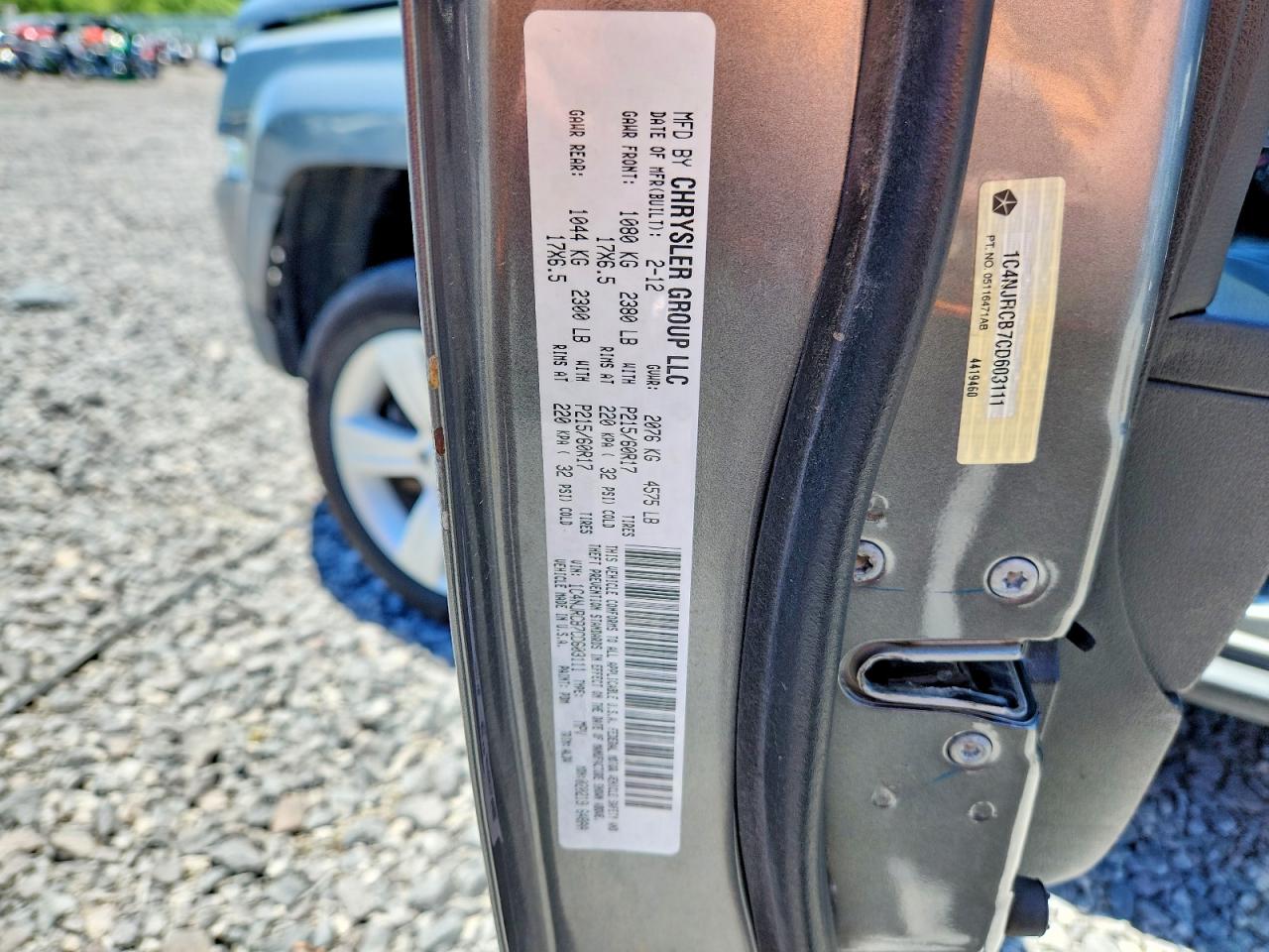 2012 Jeep Patriot Limited Gray vin: 1C4NJRCB7CD603111