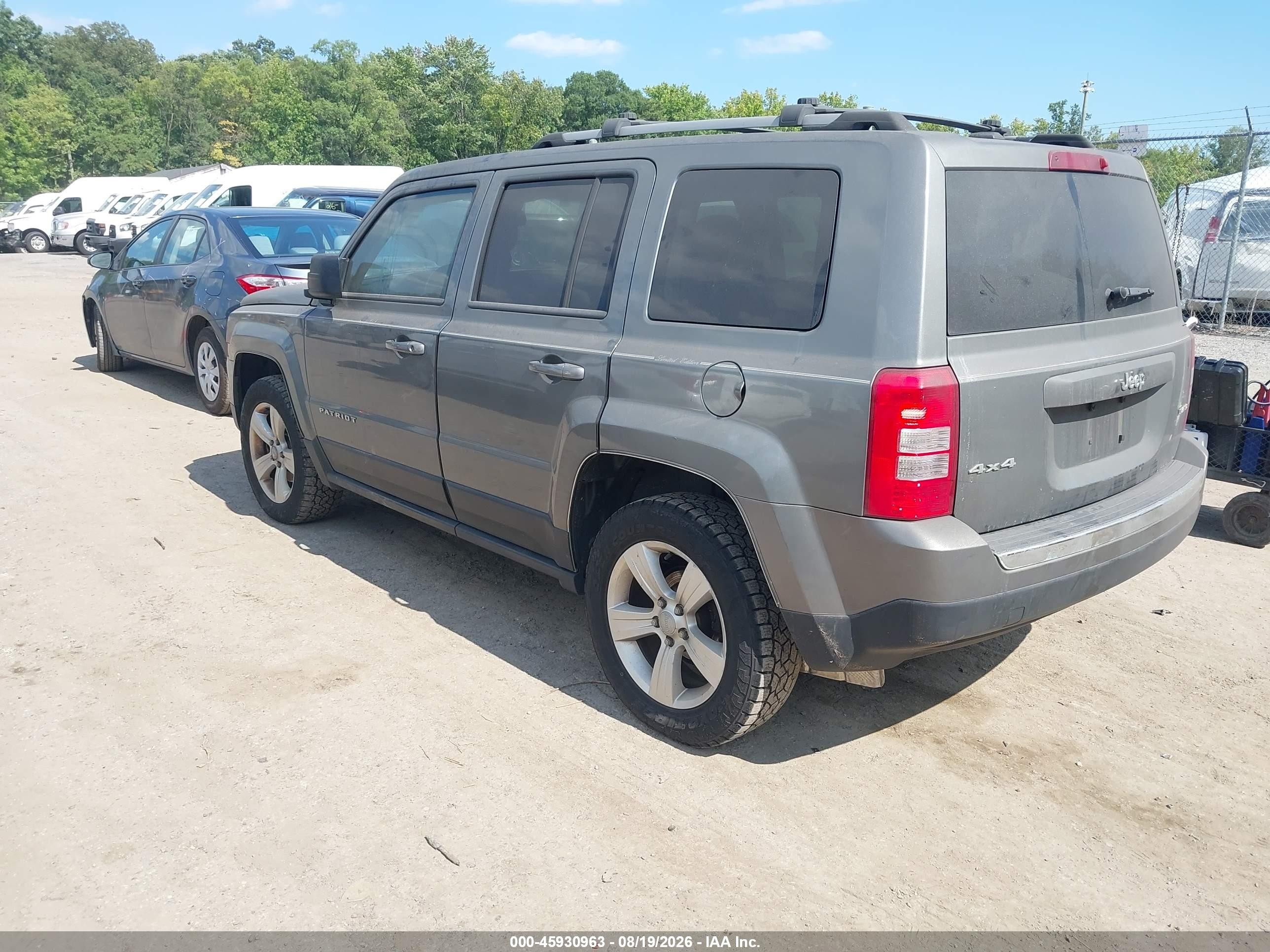 2014 Jeep Patriot Limited Gray vin: 1C4NJRCB7ED501858