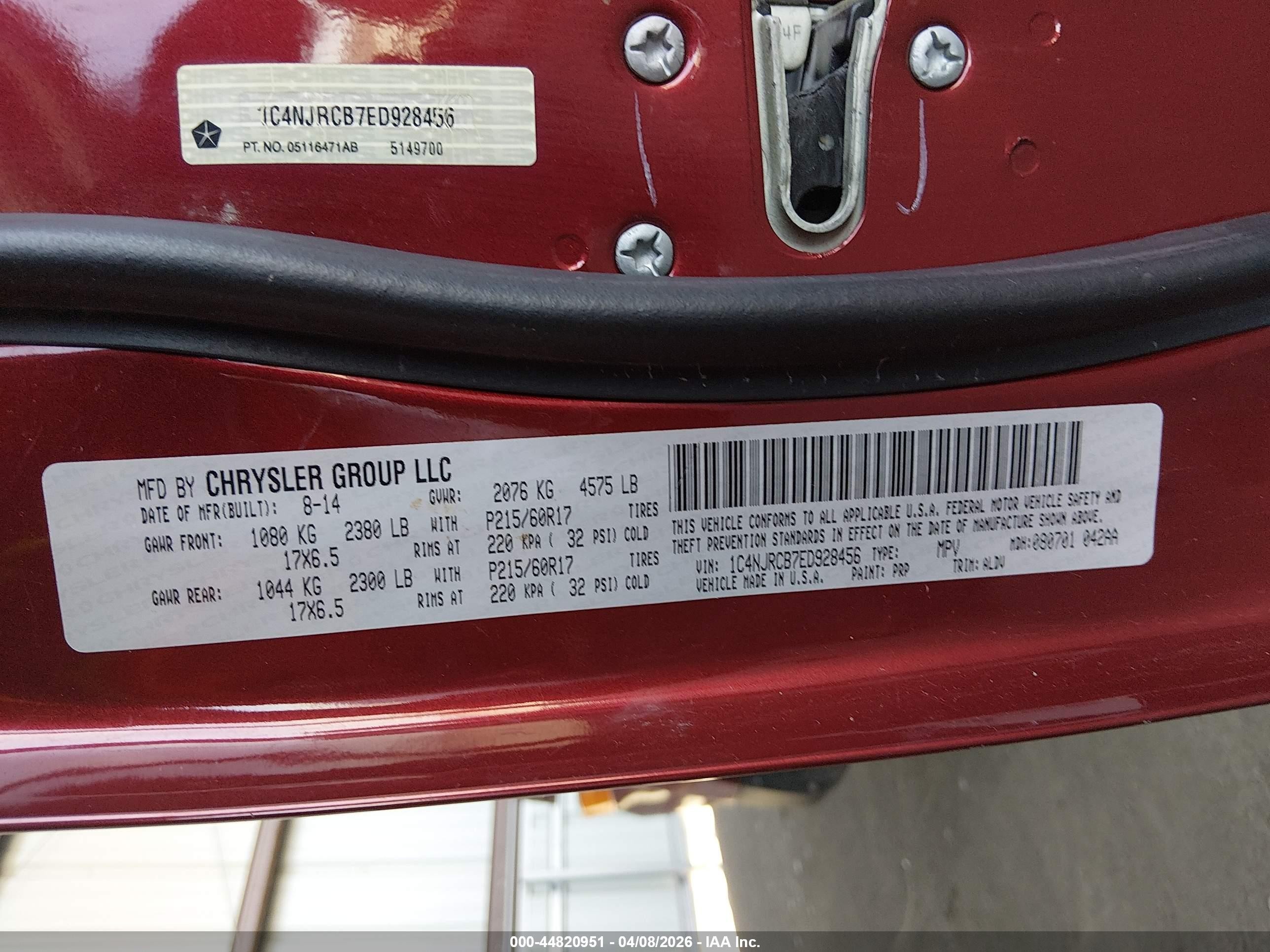 2014 Jeep Patriot Limited Maroon vin: 1C4NJRCB7ED928456