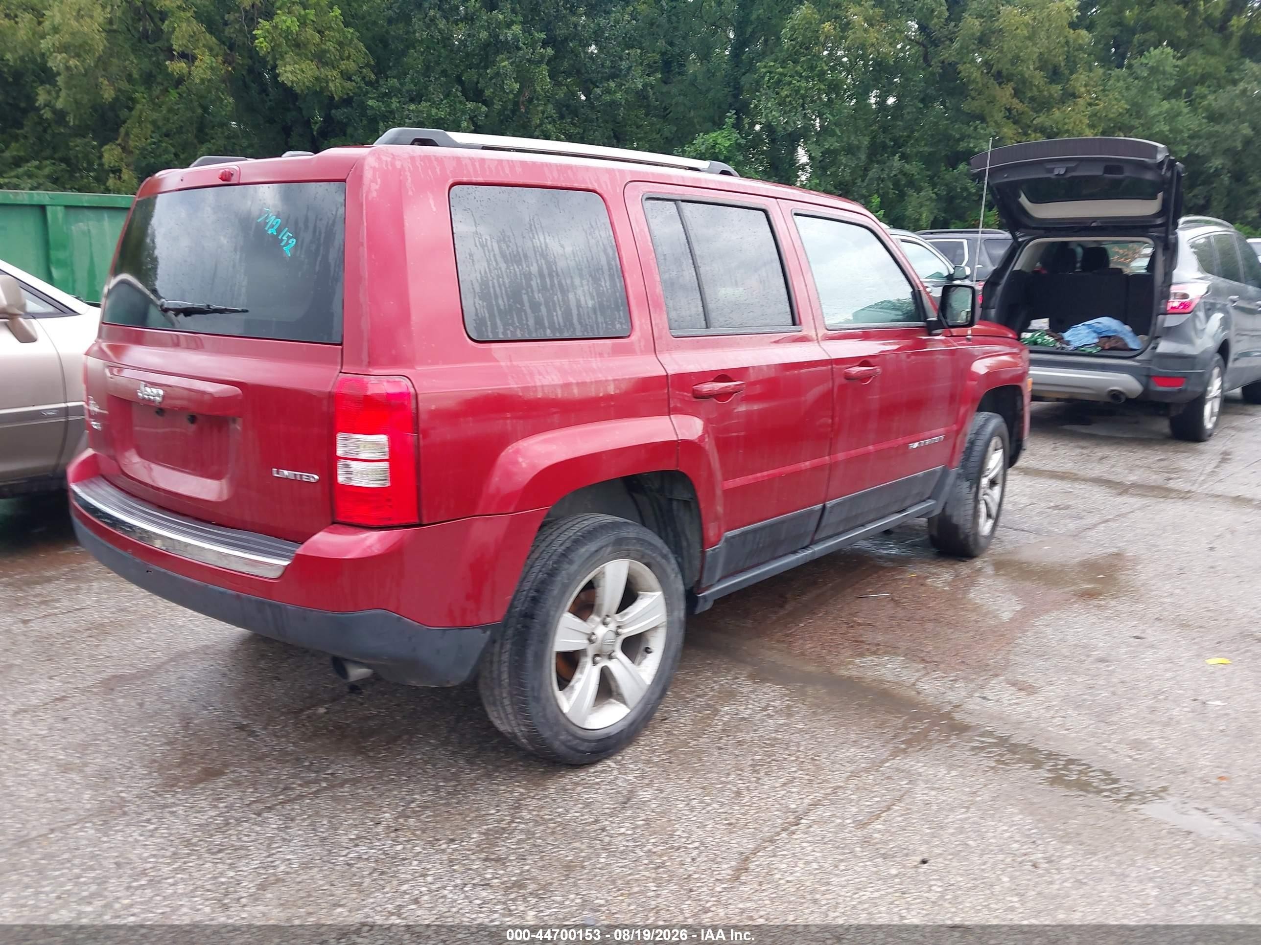 2014 Jeep Patriot Limited Red vin: 1C4NJRCB8ED746152