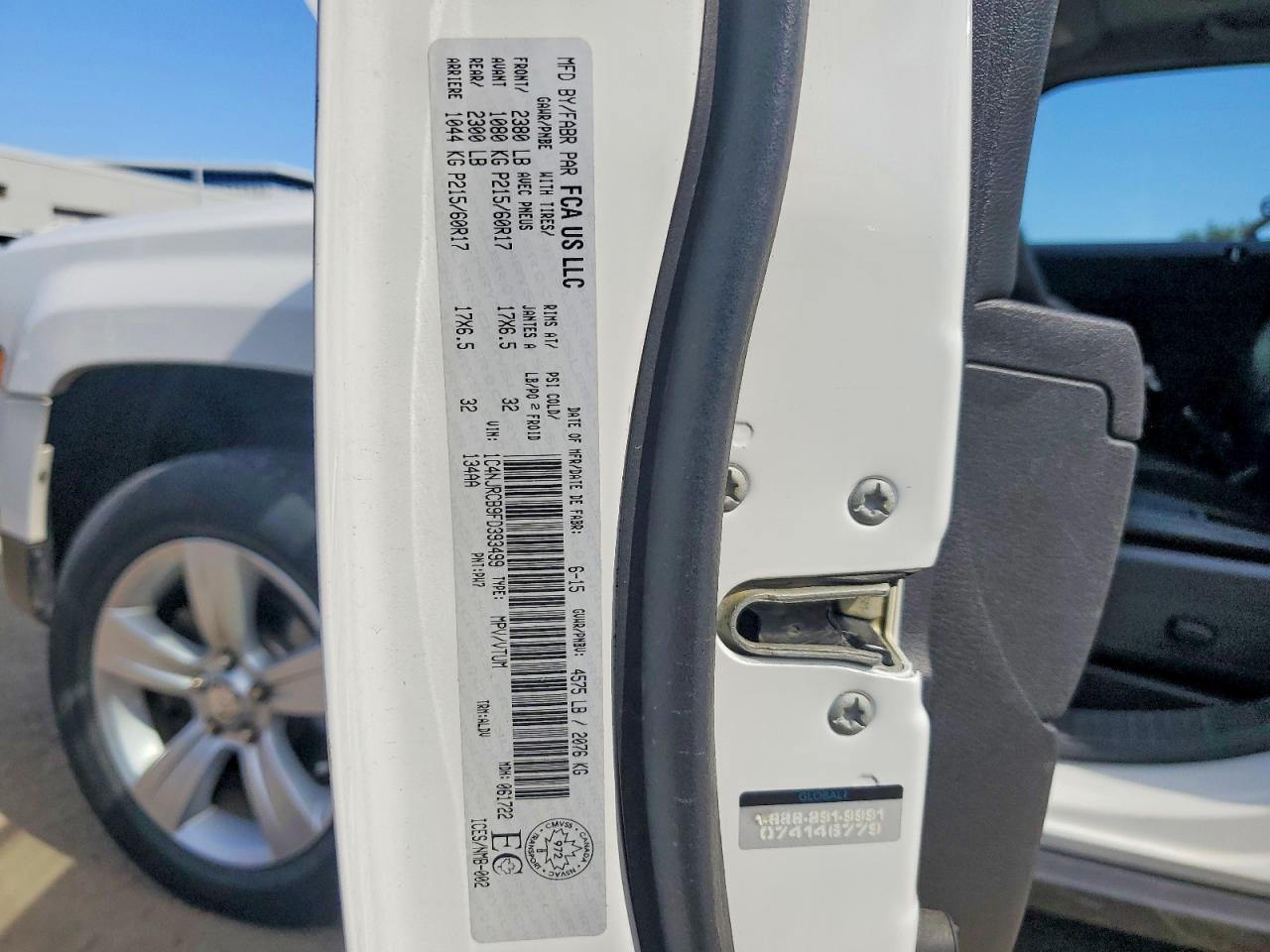 2015 Jeep Patriot Limited Белый vin: 1C4NJRCB9FD393499