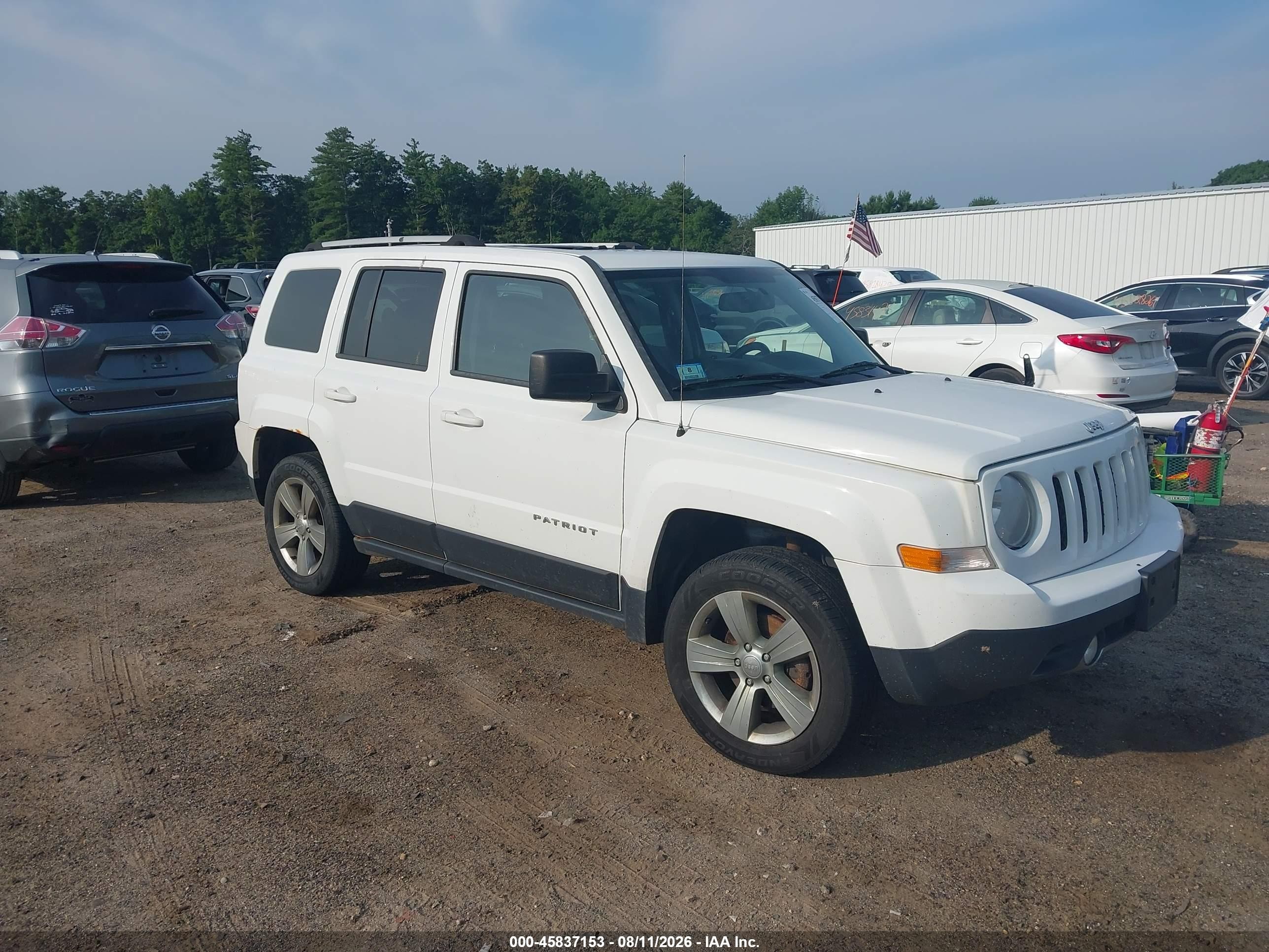 2014 Jeep Patriot Limited Белый vin: 1C4NJRCBXED928726