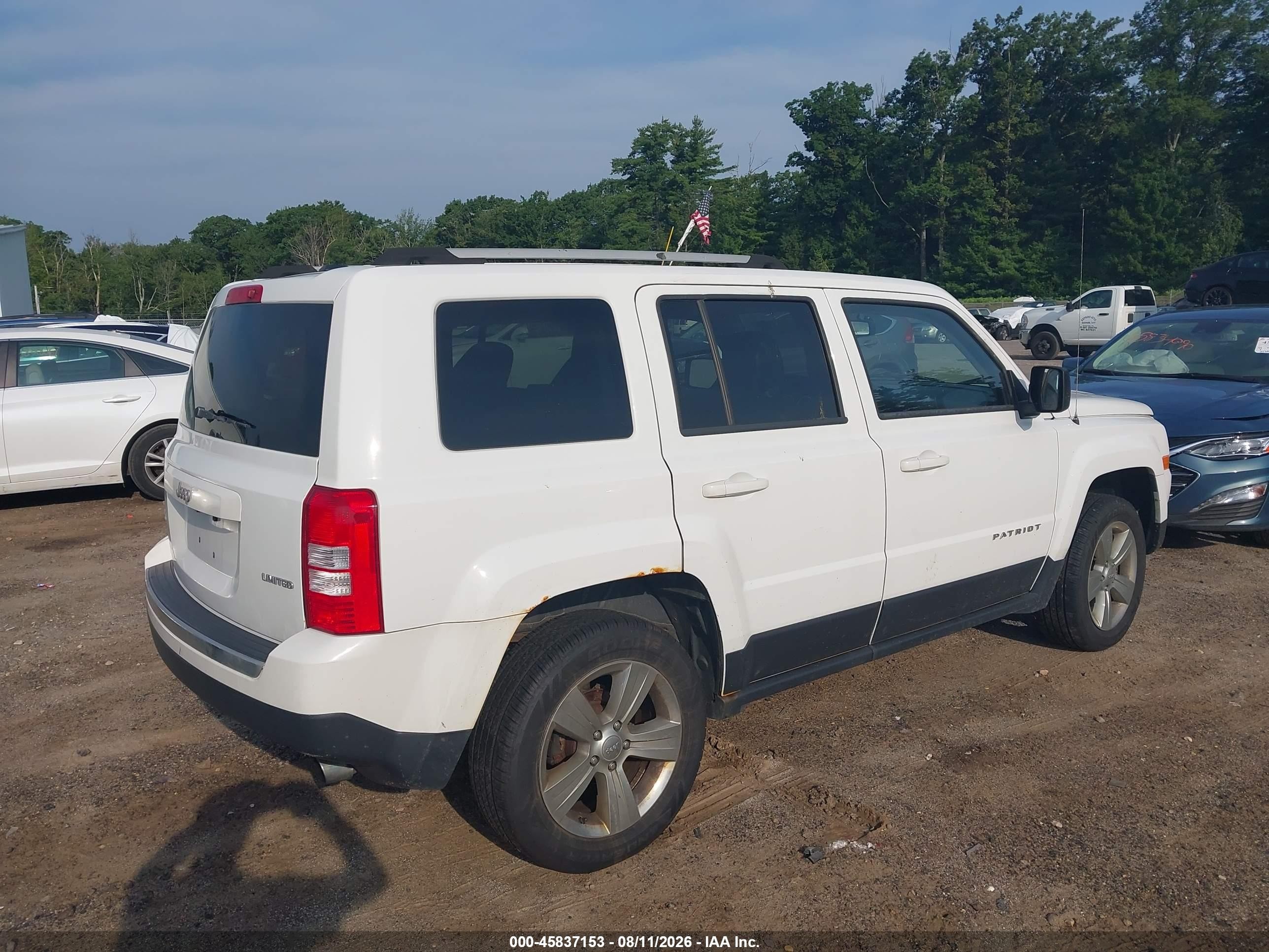 2014 Jeep Patriot Limited Белый vin: 1C4NJRCBXED928726