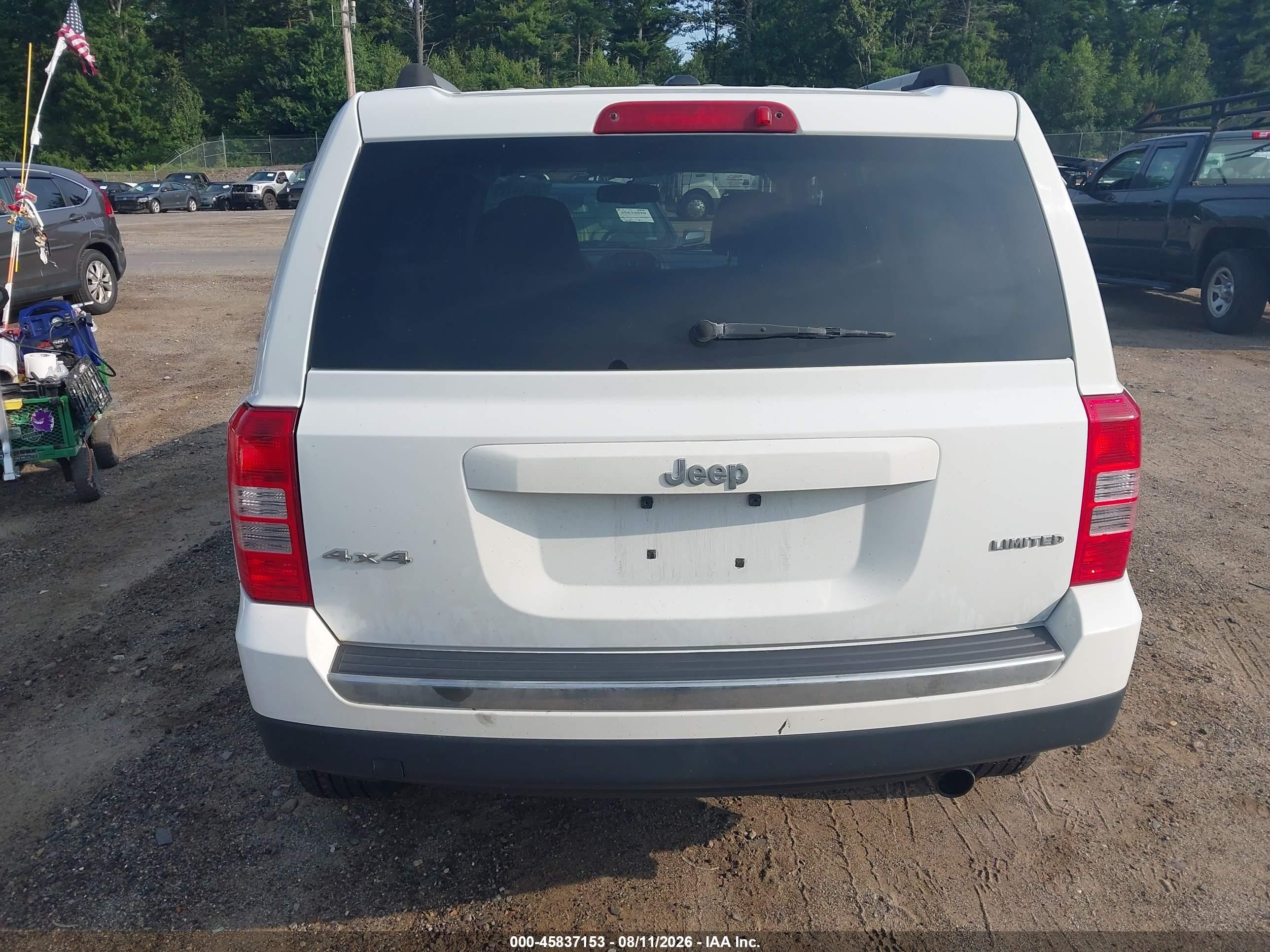 2014 Jeep Patriot Limited Белый vin: 1C4NJRCBXED928726