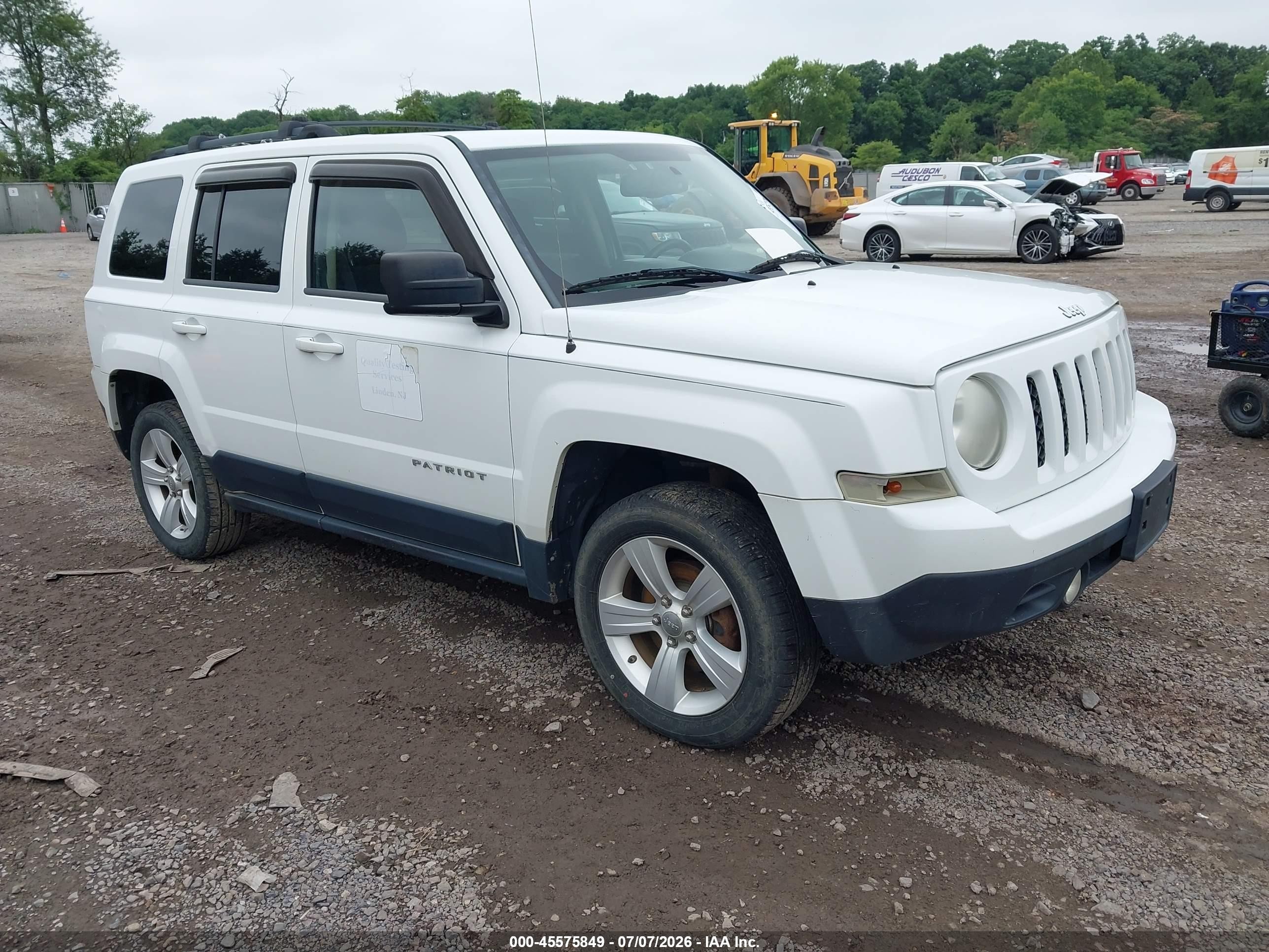 2012 Jeep Patriot Latitude White vin: 1C4NJRFB0CD578757