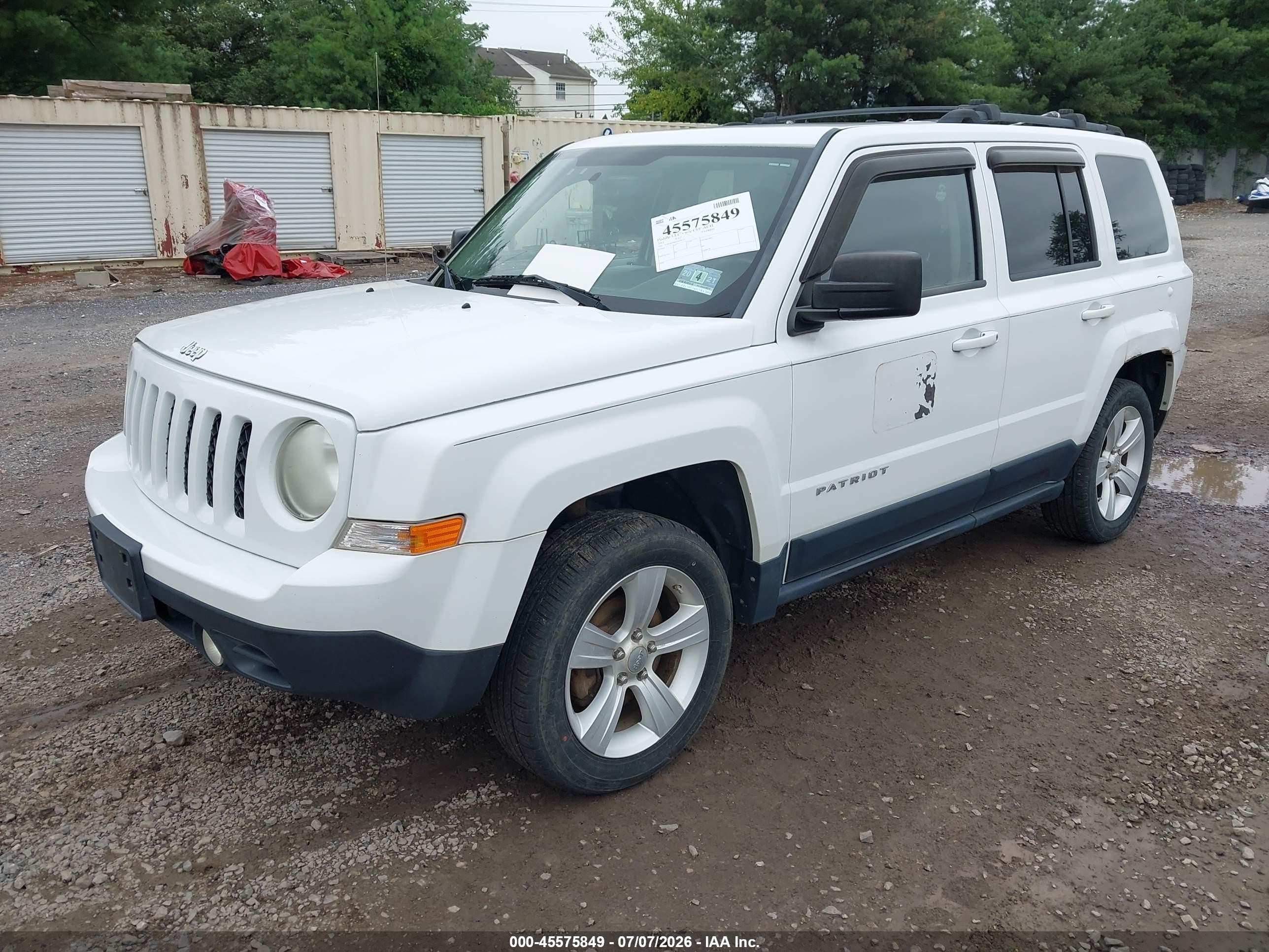 2012 Jeep Patriot Latitude White vin: 1C4NJRFB0CD578757