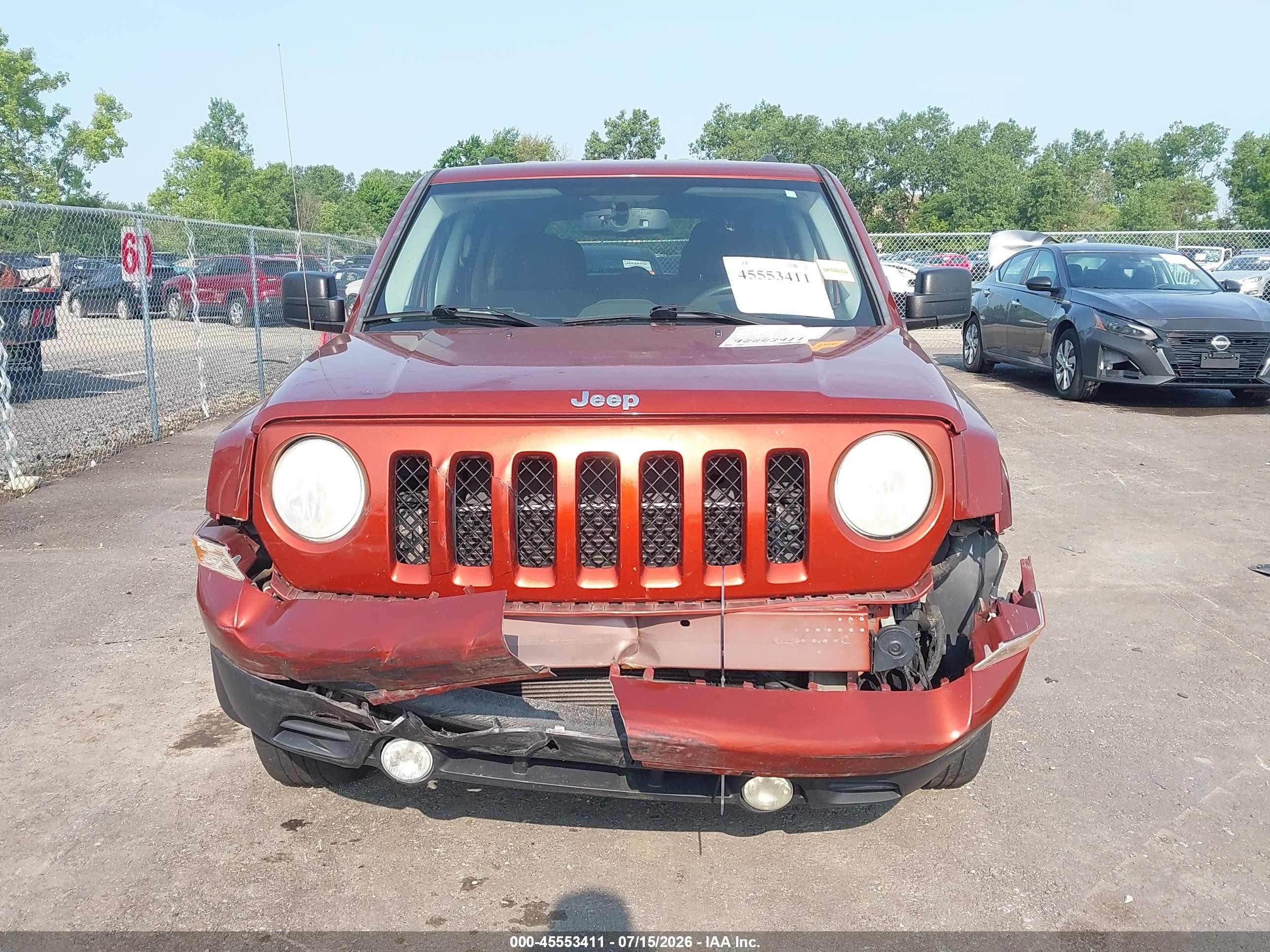 2012 Jeep Patriot Latitude Orange vin: 1C4NJRFB0CD604841