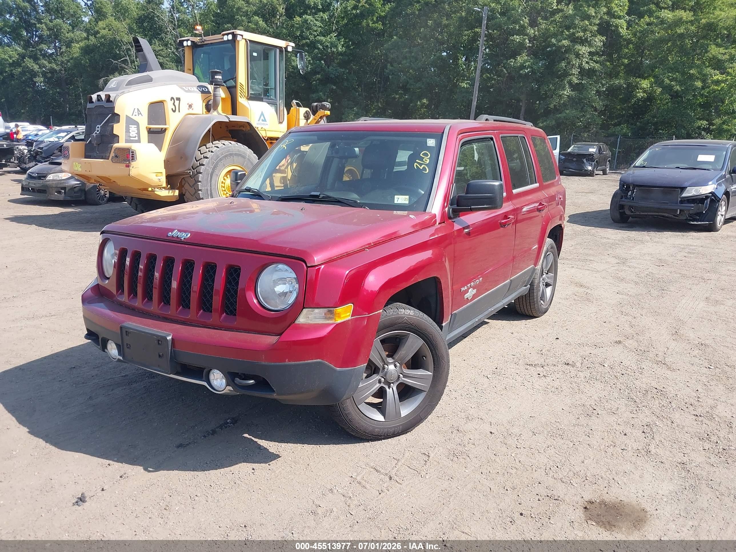2014 Jeep Patriot Latitude Burgundy vin: 1C4NJRFB0ED588739