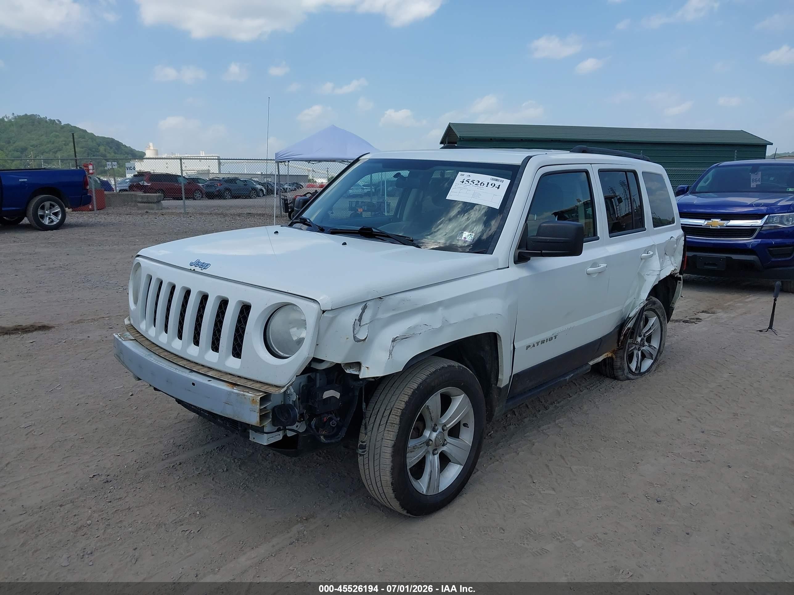 2014 Jeep Patriot Latitude White vin: 1C4NJRFB0ED627703