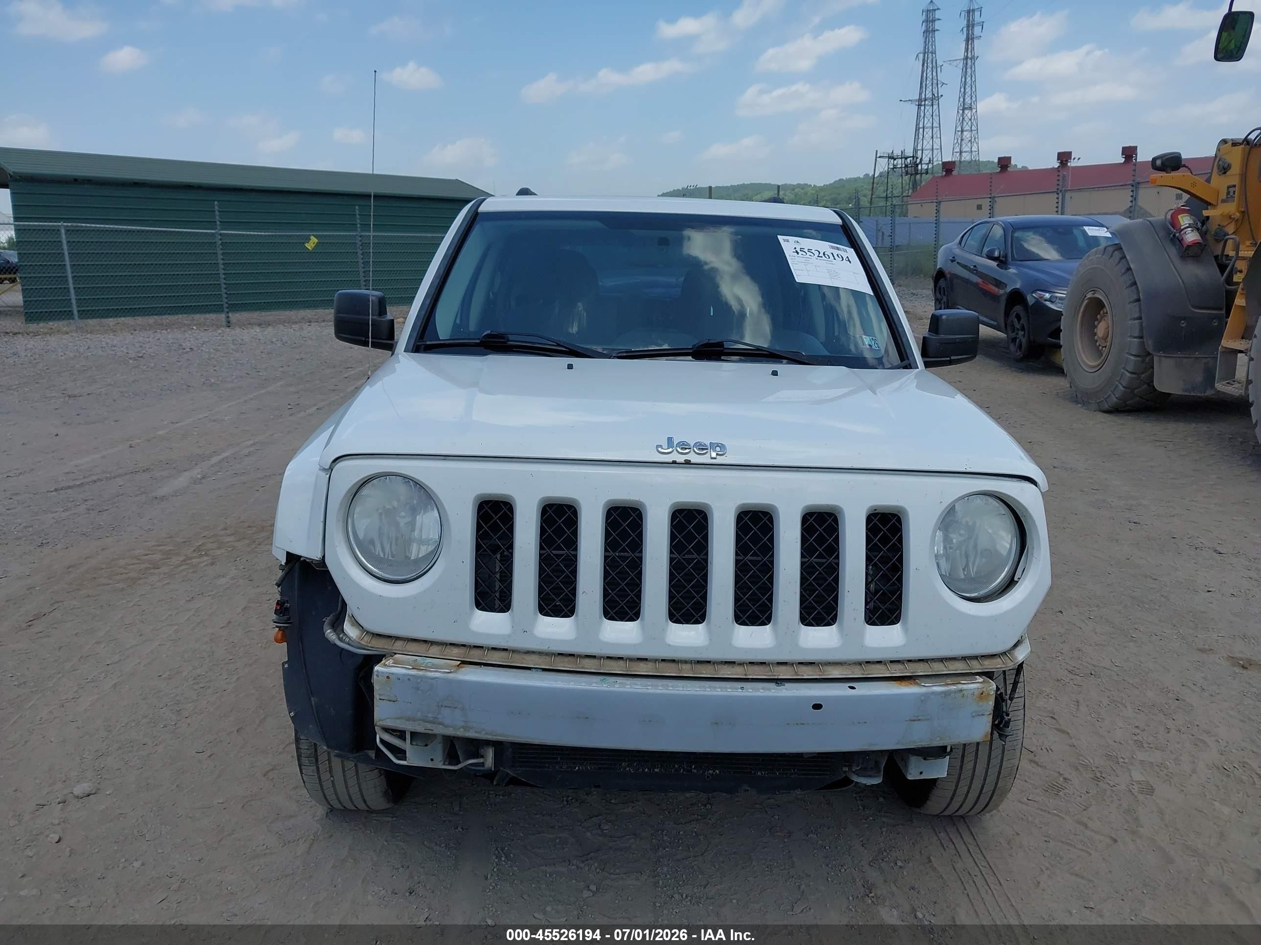 2014 Jeep Patriot Latitude White vin: 1C4NJRFB0ED627703