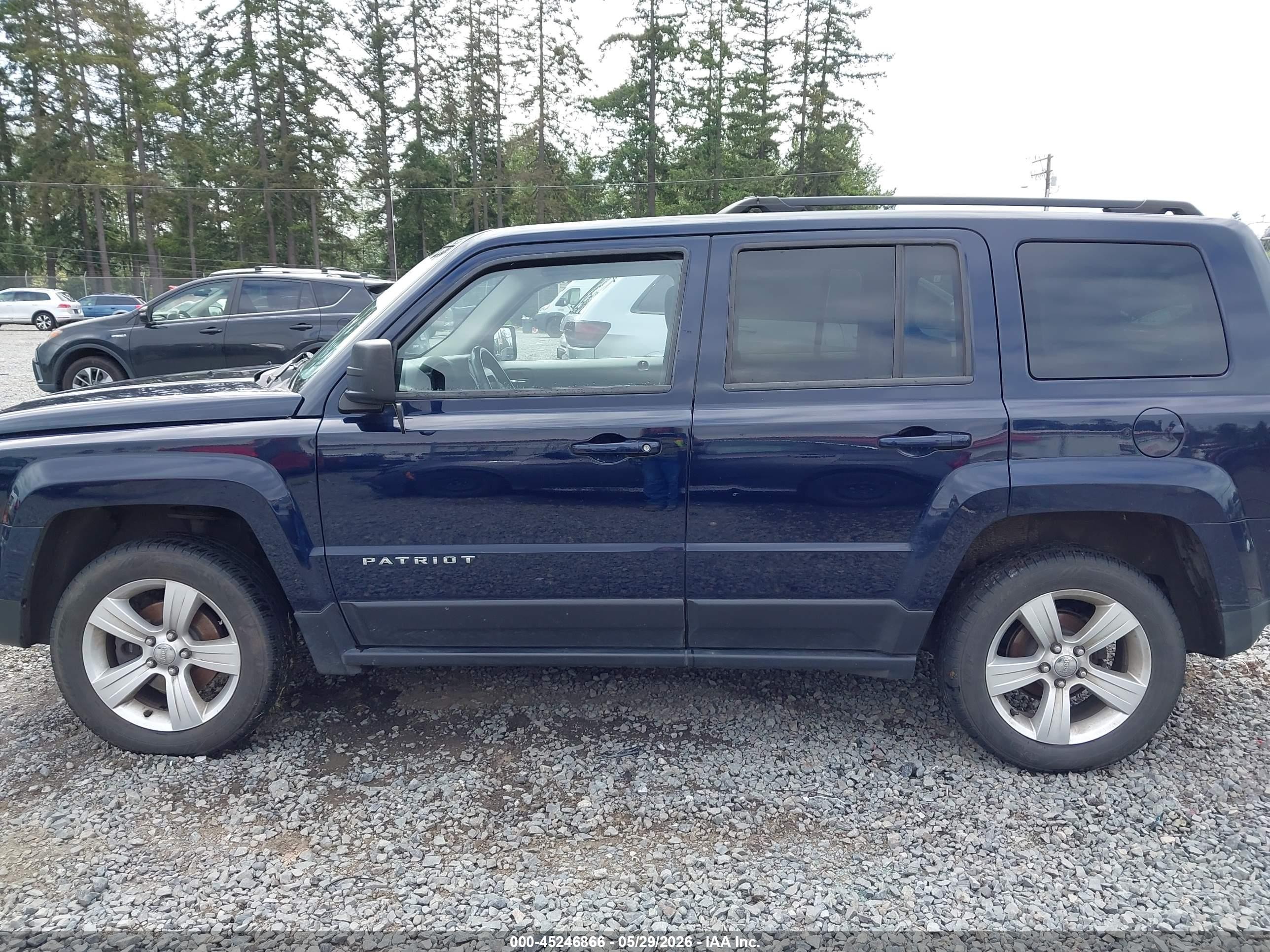 2014 Jeep Patriot Latitude Dark Blue vin: 1C4NJRFB0ED651533