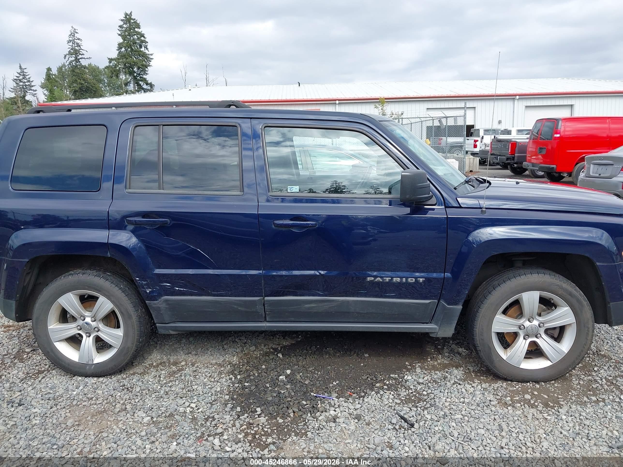 2014 Jeep Patriot Latitude Dark Blue vin: 1C4NJRFB0ED651533