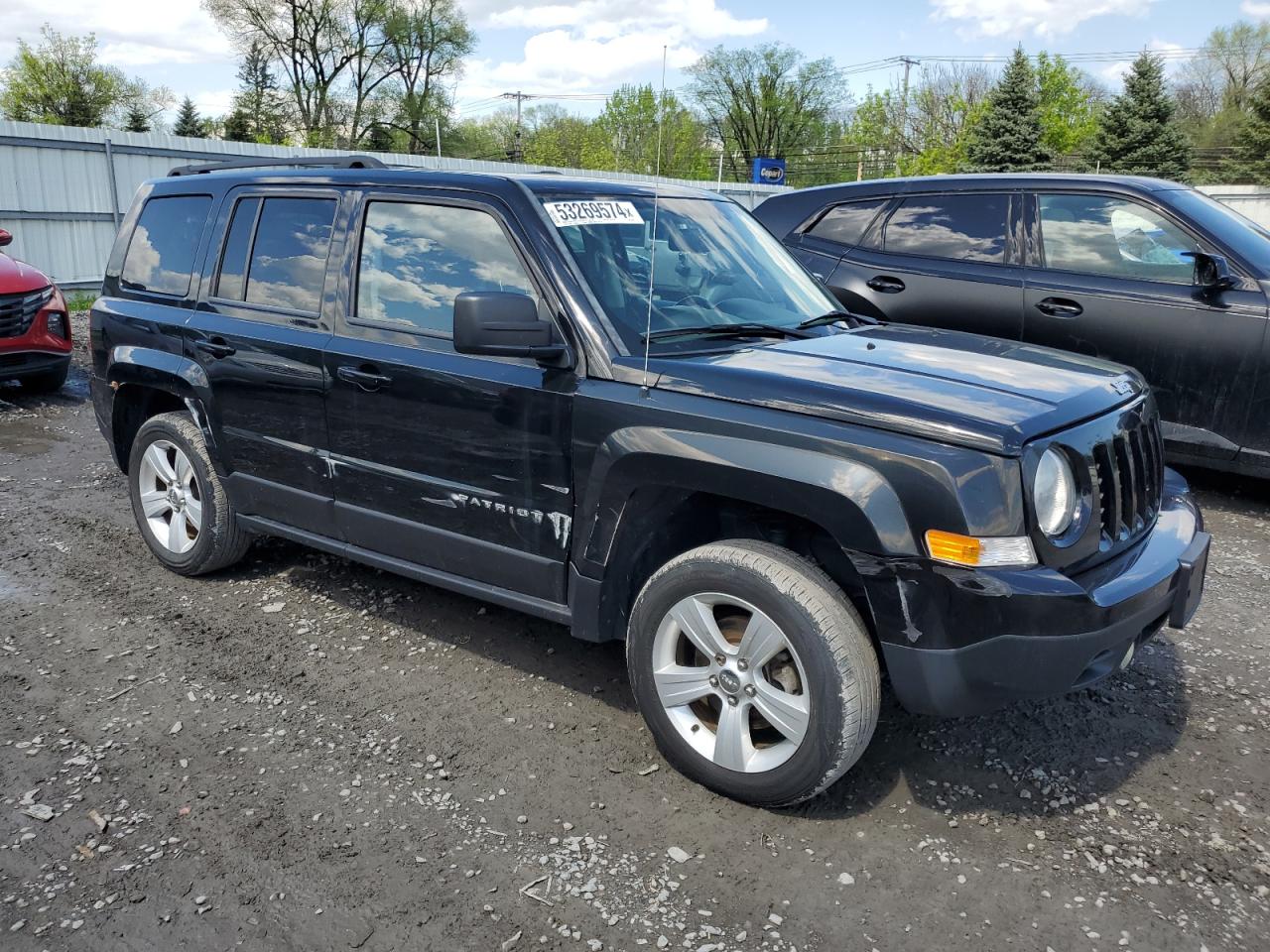 2014 Jeep Patriot Latitude Black vin: 1C4NJRFB0ED791985