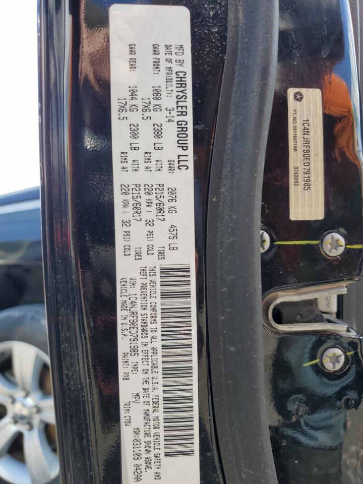 2014 Jeep Patriot Latitude Black vin: 1C4NJRFB0ED791985