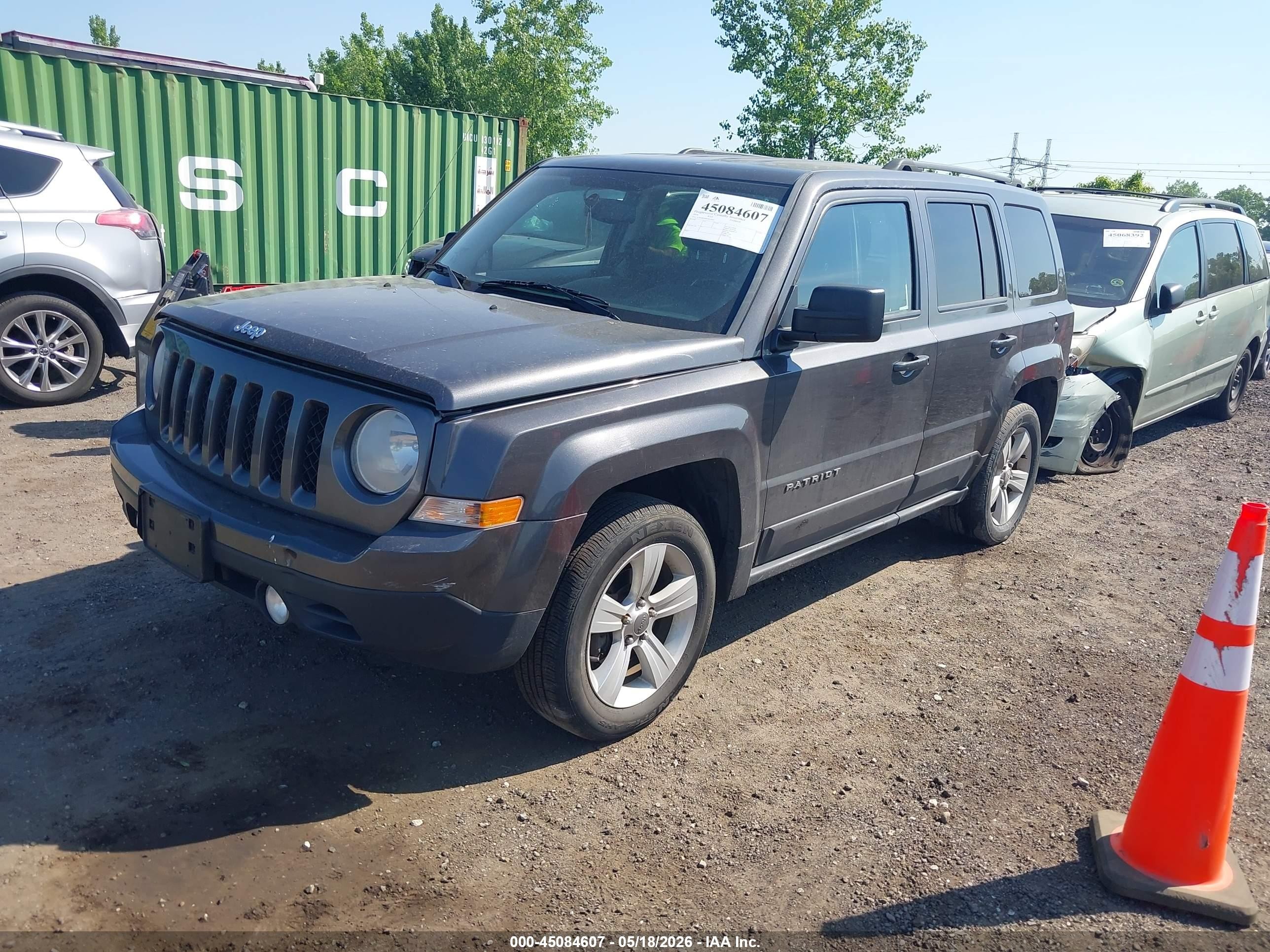 2014 Jeep Patriot Latitude Gray vin: 1C4NJRFB0ED816920