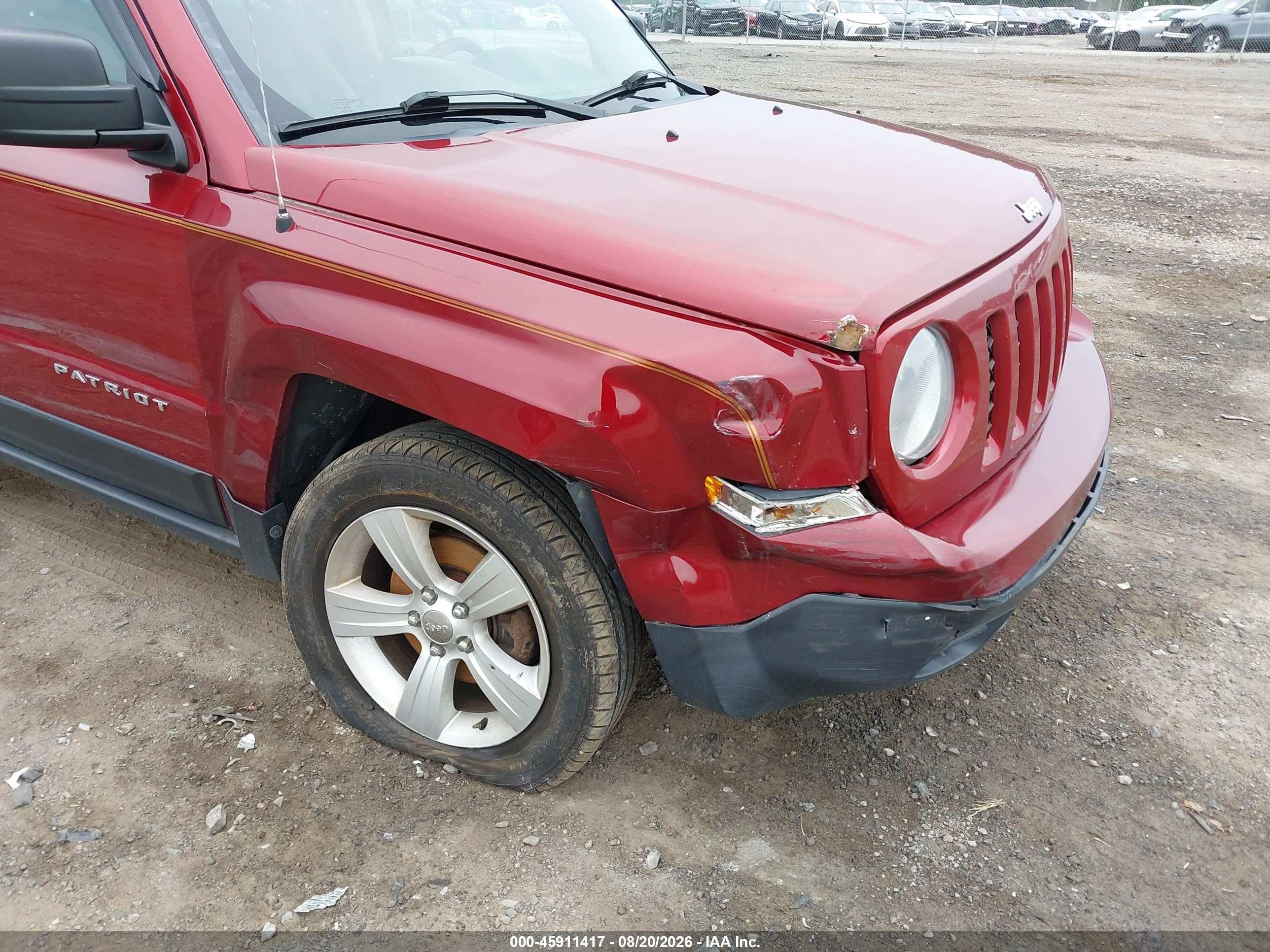 2014 Jeep Patriot Latitude Красный vin: 1C4NJRFB0ED898082