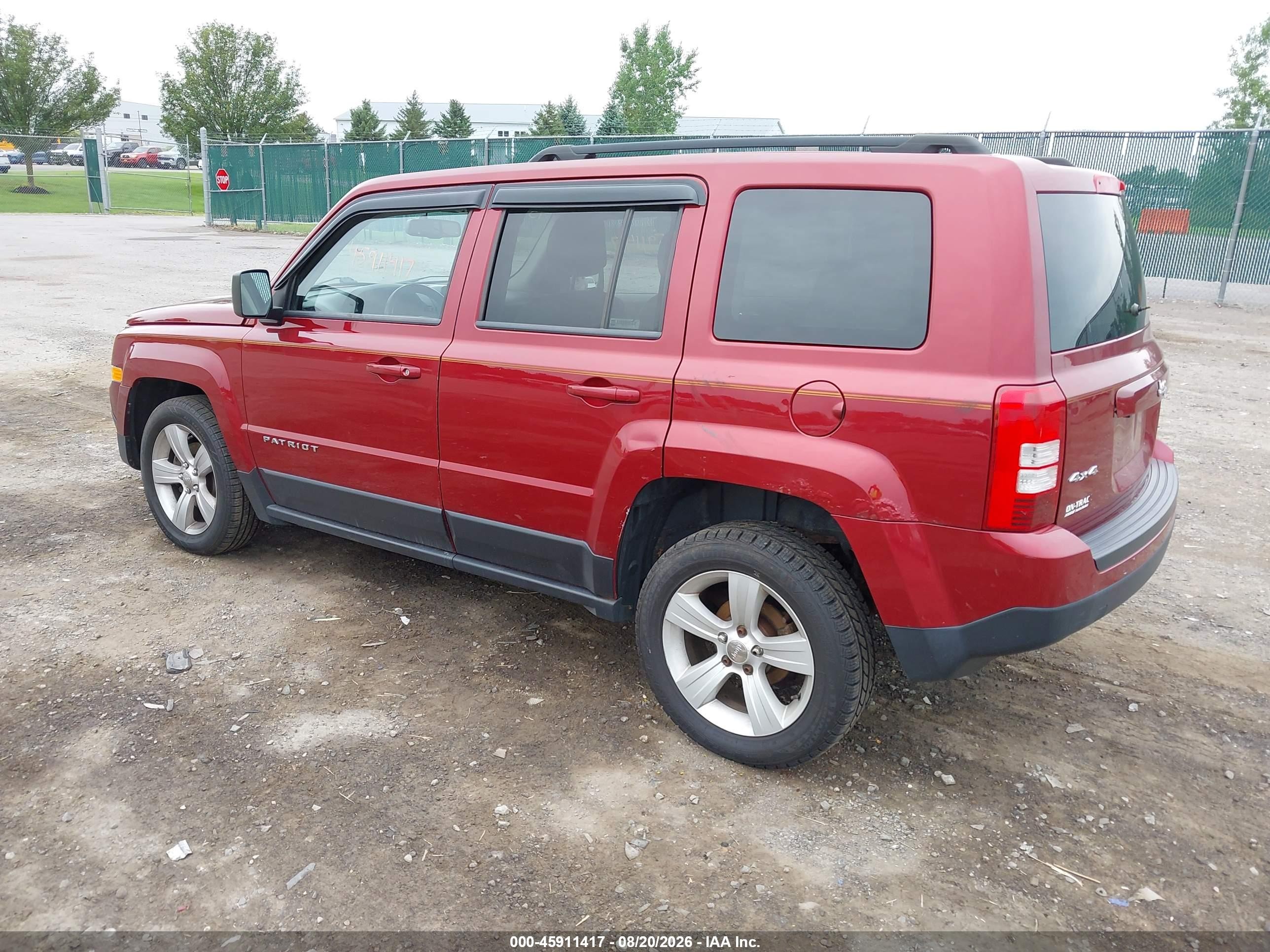 2014 Jeep Patriot Latitude Красный vin: 1C4NJRFB0ED898082