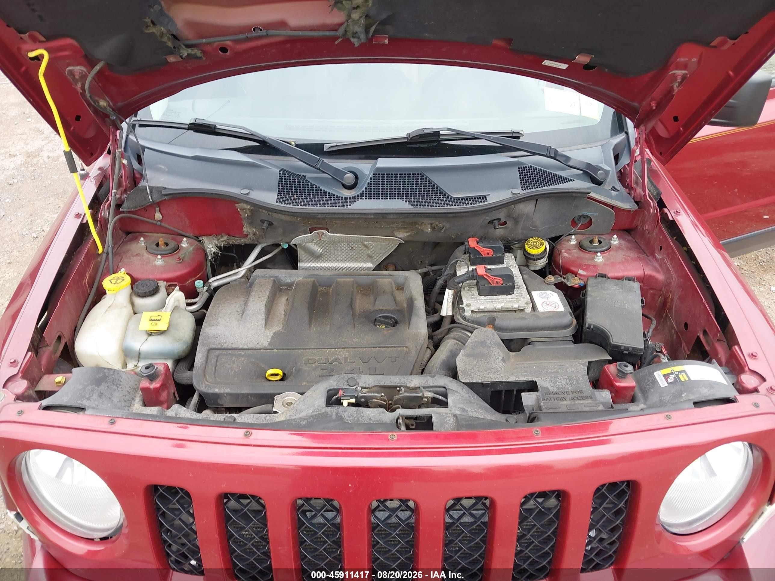 2014 Jeep Patriot Latitude Красный vin: 1C4NJRFB0ED898082