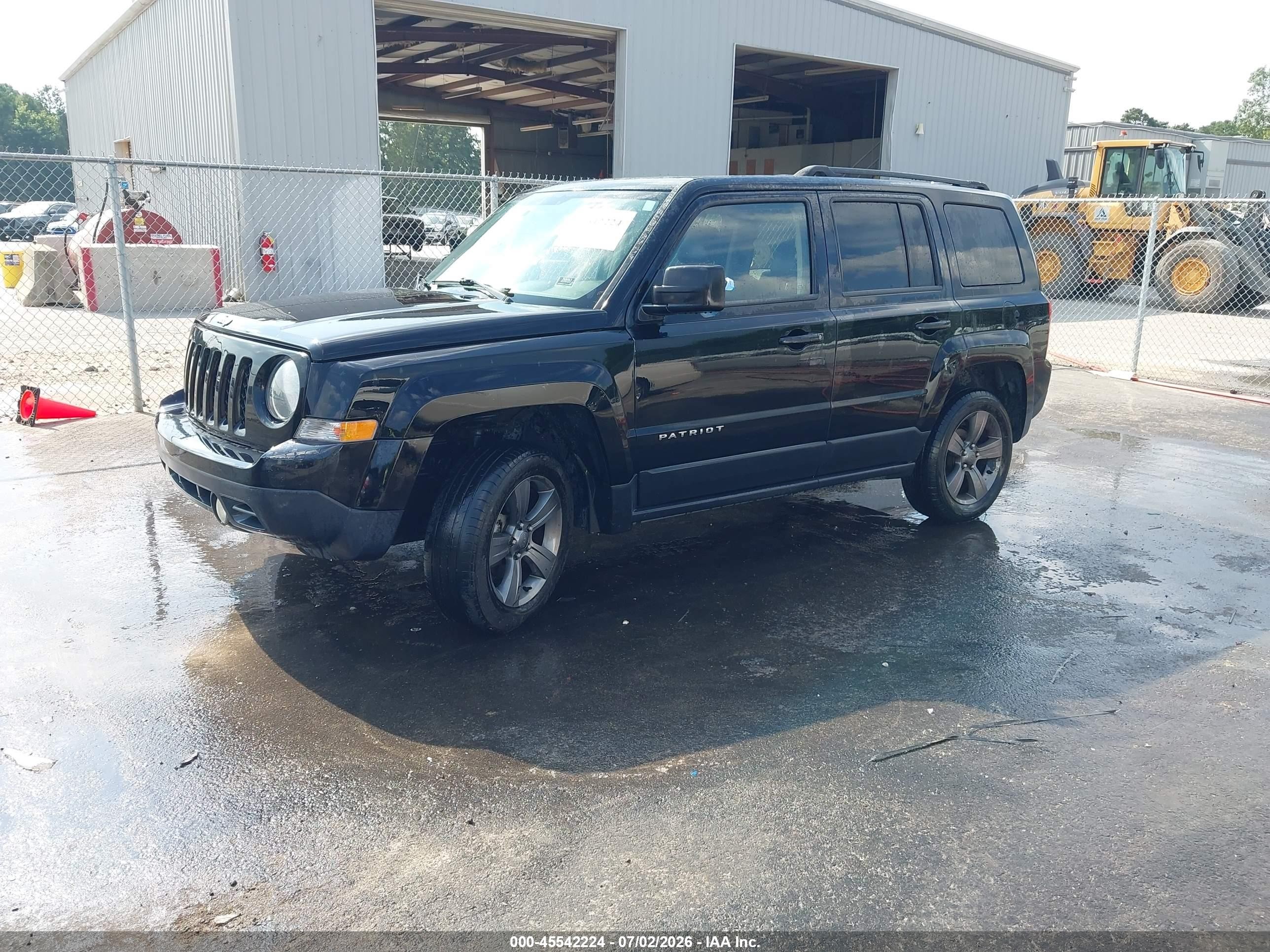 2015 Jeep Patriot High Altitude Edition Черный vin: 1C4NJRFB0FD168707